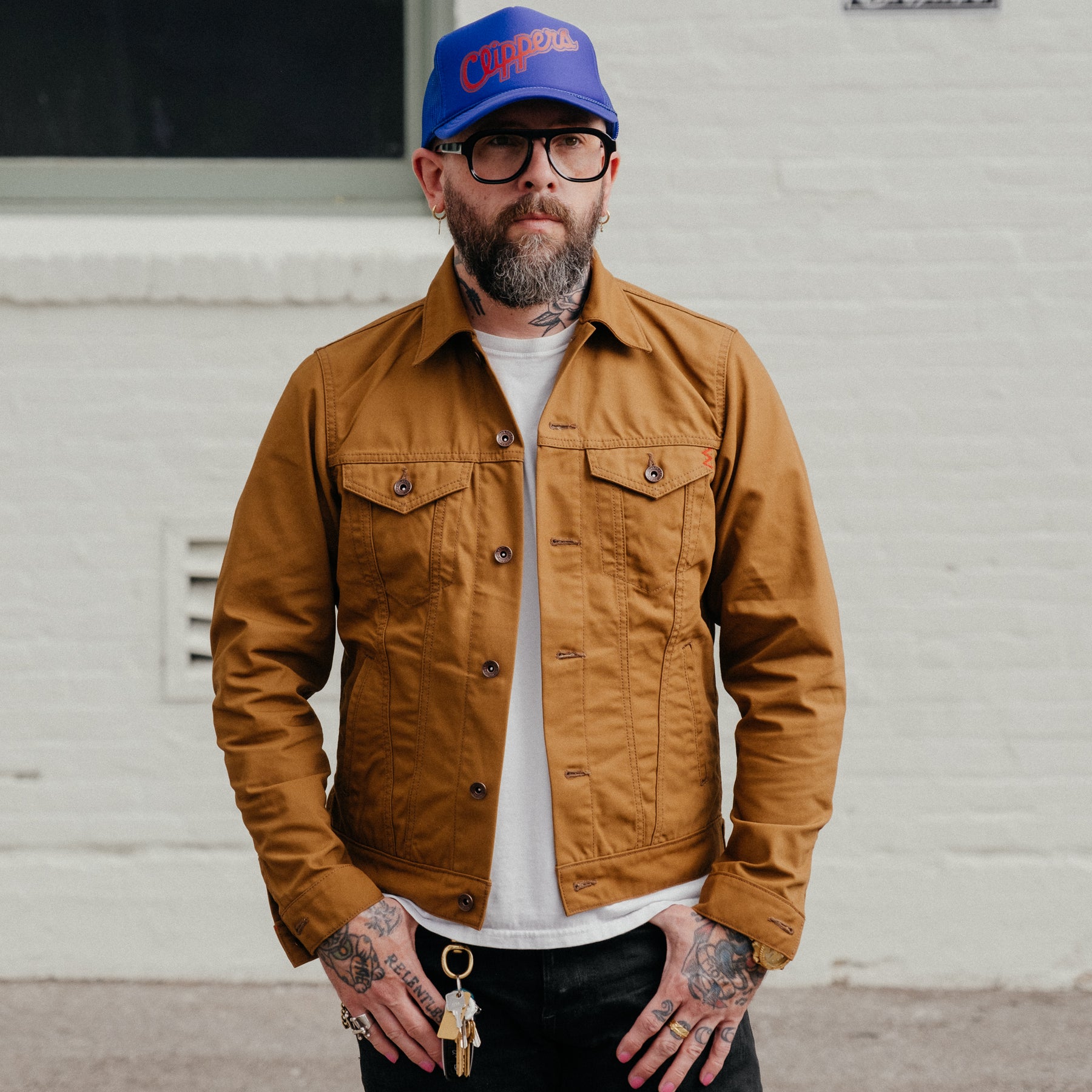 Iron Heart IHJ-133-BRN 10oz TC Duck Modified Type III Jacket Brown FINAL SALE