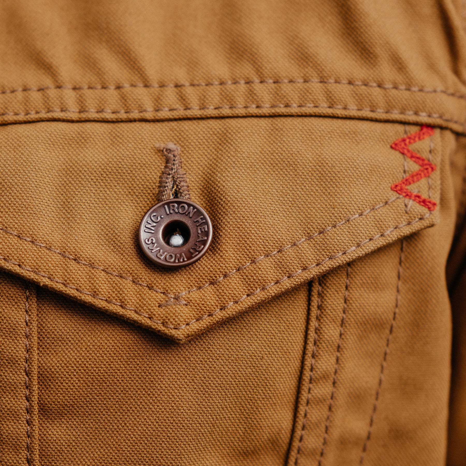 Iron Heart IHJ-133-BRN 10oz TC Duck Modified Type III Jacket Brown FINAL SALE