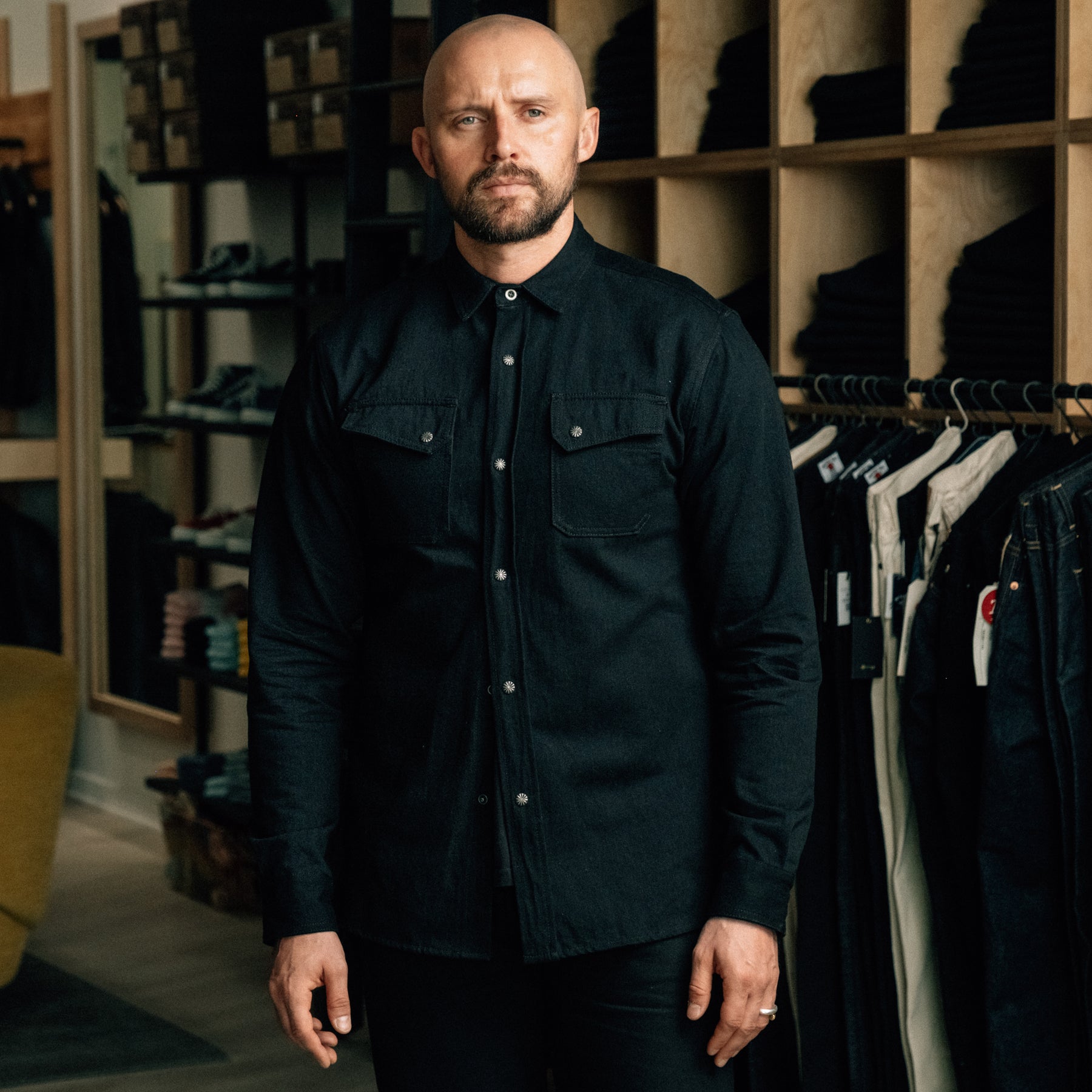 3sixteen Crosscut Western Black Denim
