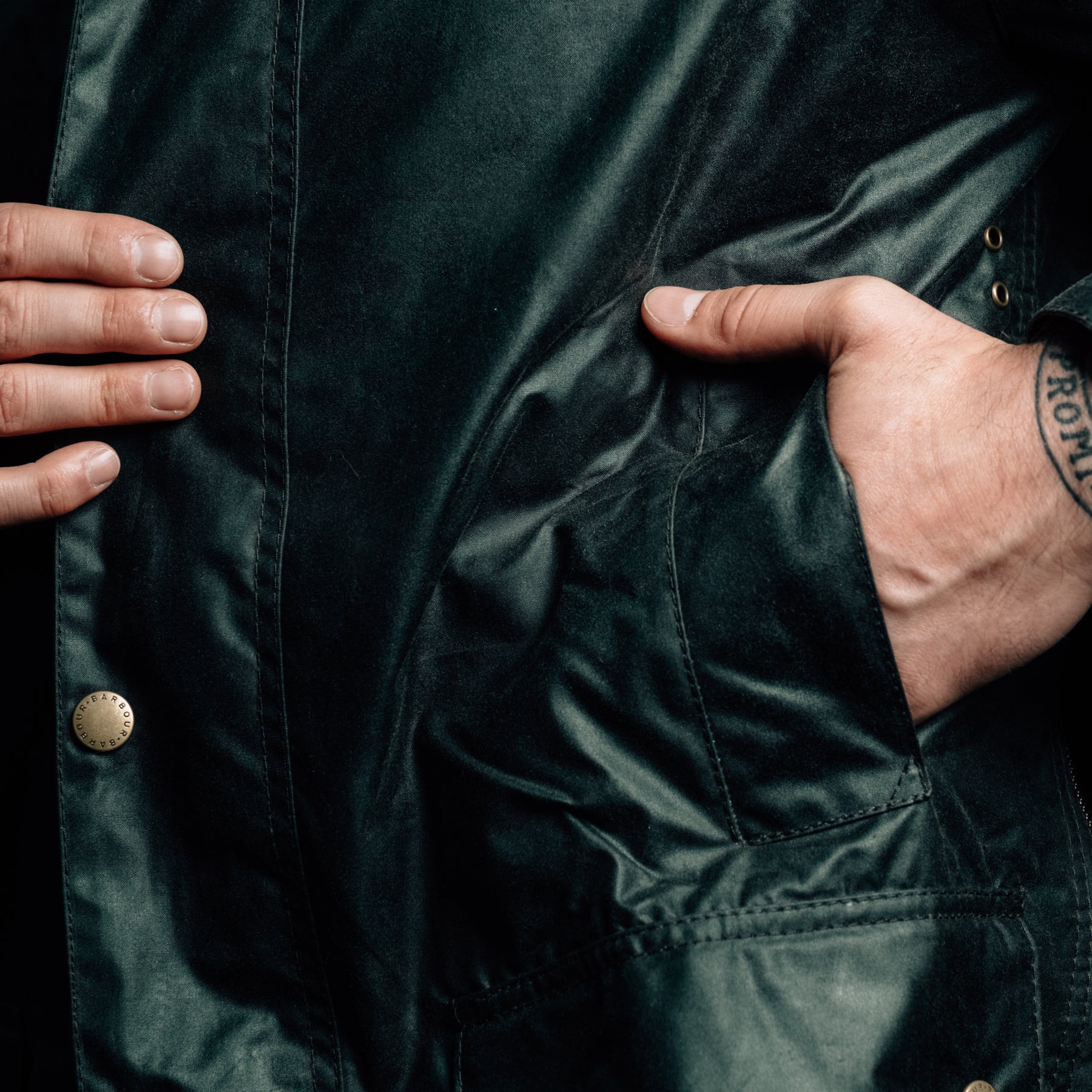 Barbour Beaufort Waxed Jacket Sage