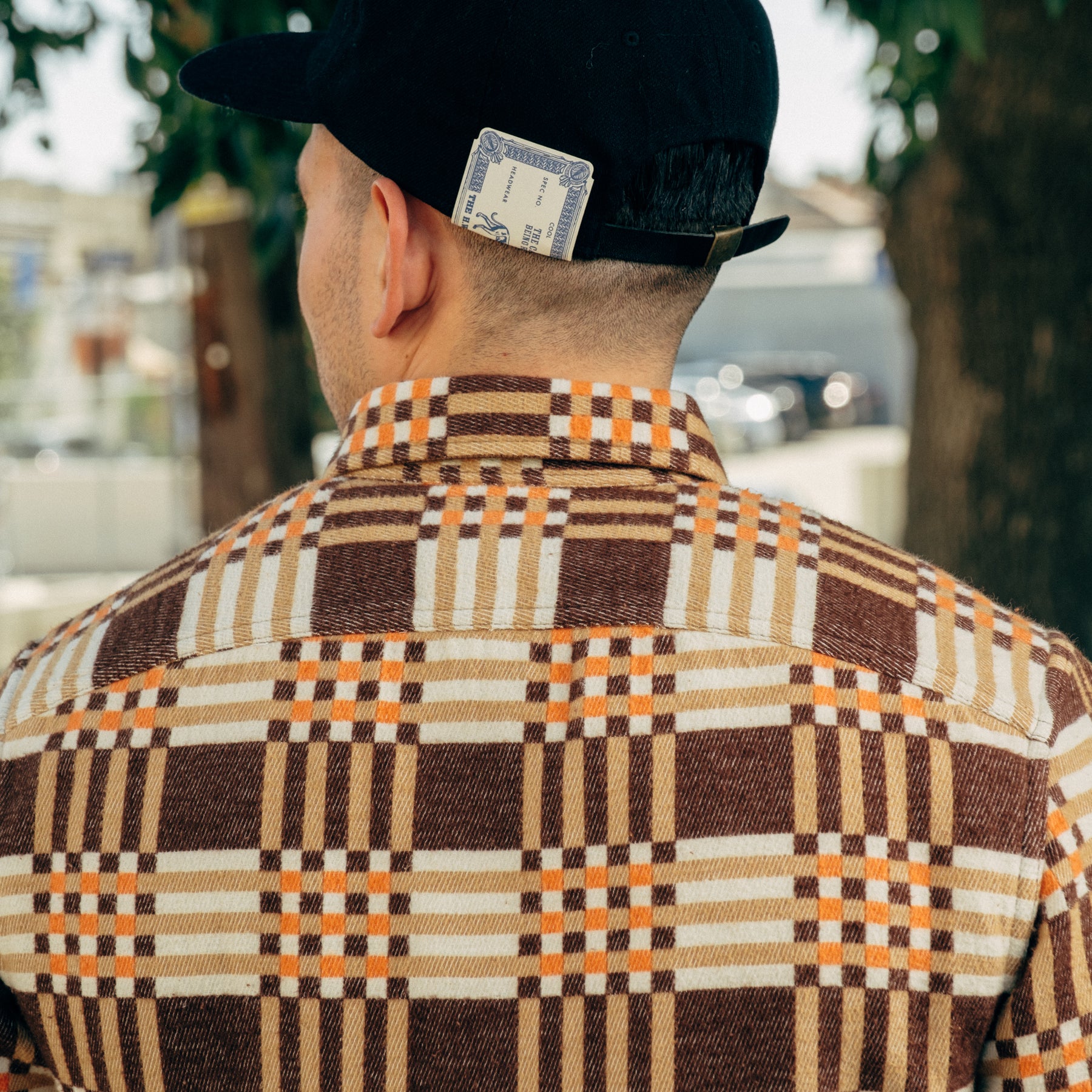 RRL Plaid Jacquard Workshirt Brown Multi