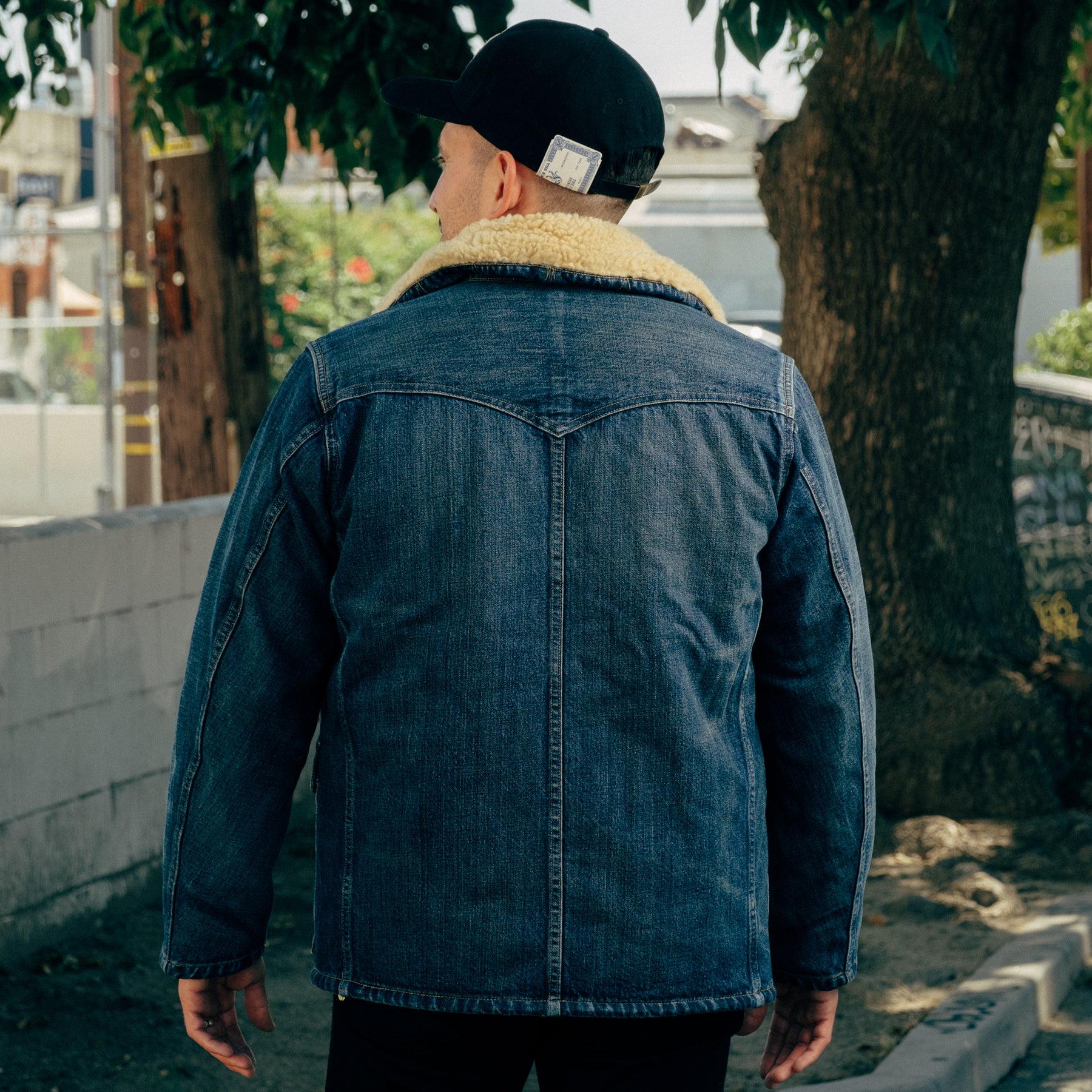 RRL Hitching Fleece Denim Ranch Jacket