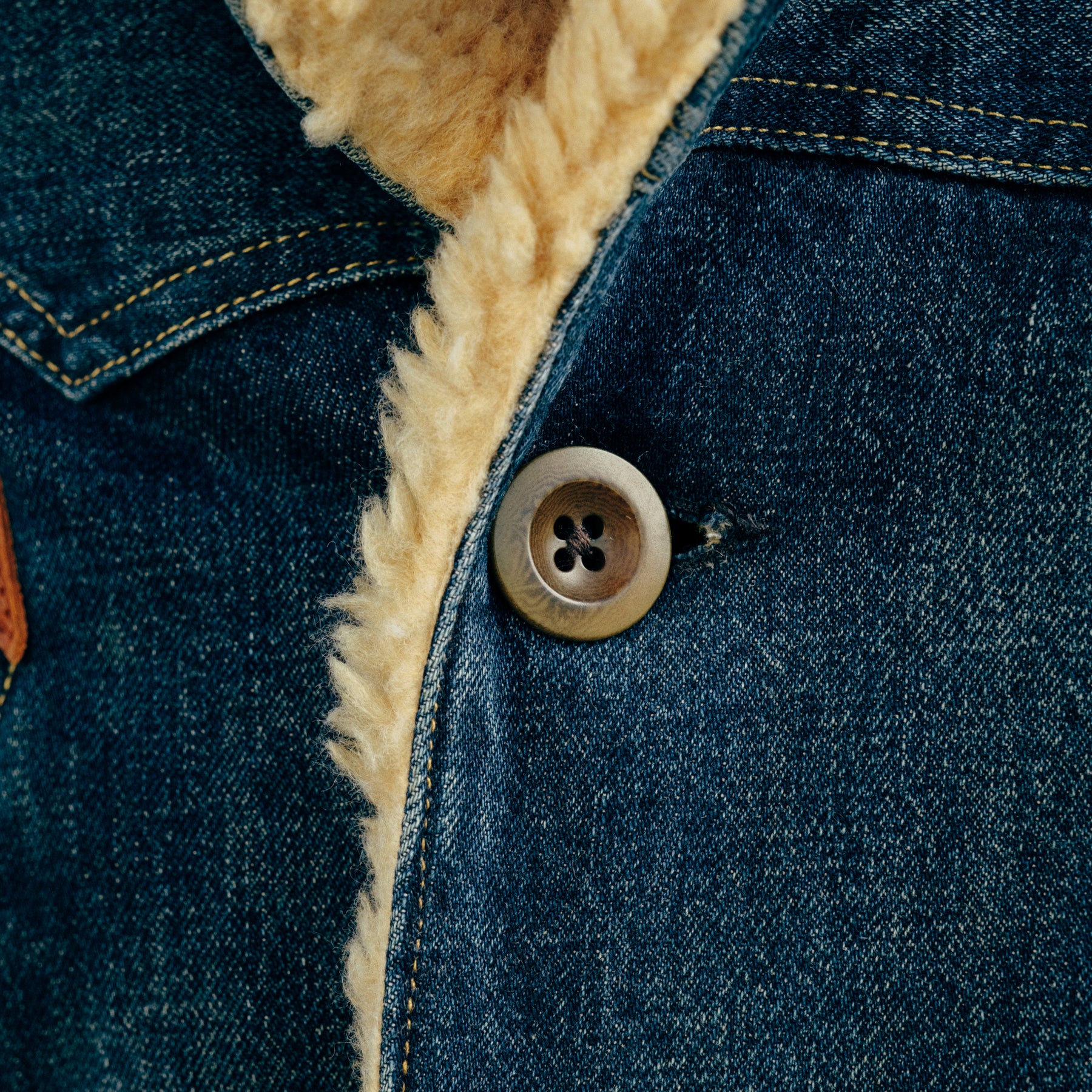 RRL Hitching Fleece Denim Ranch Jacket