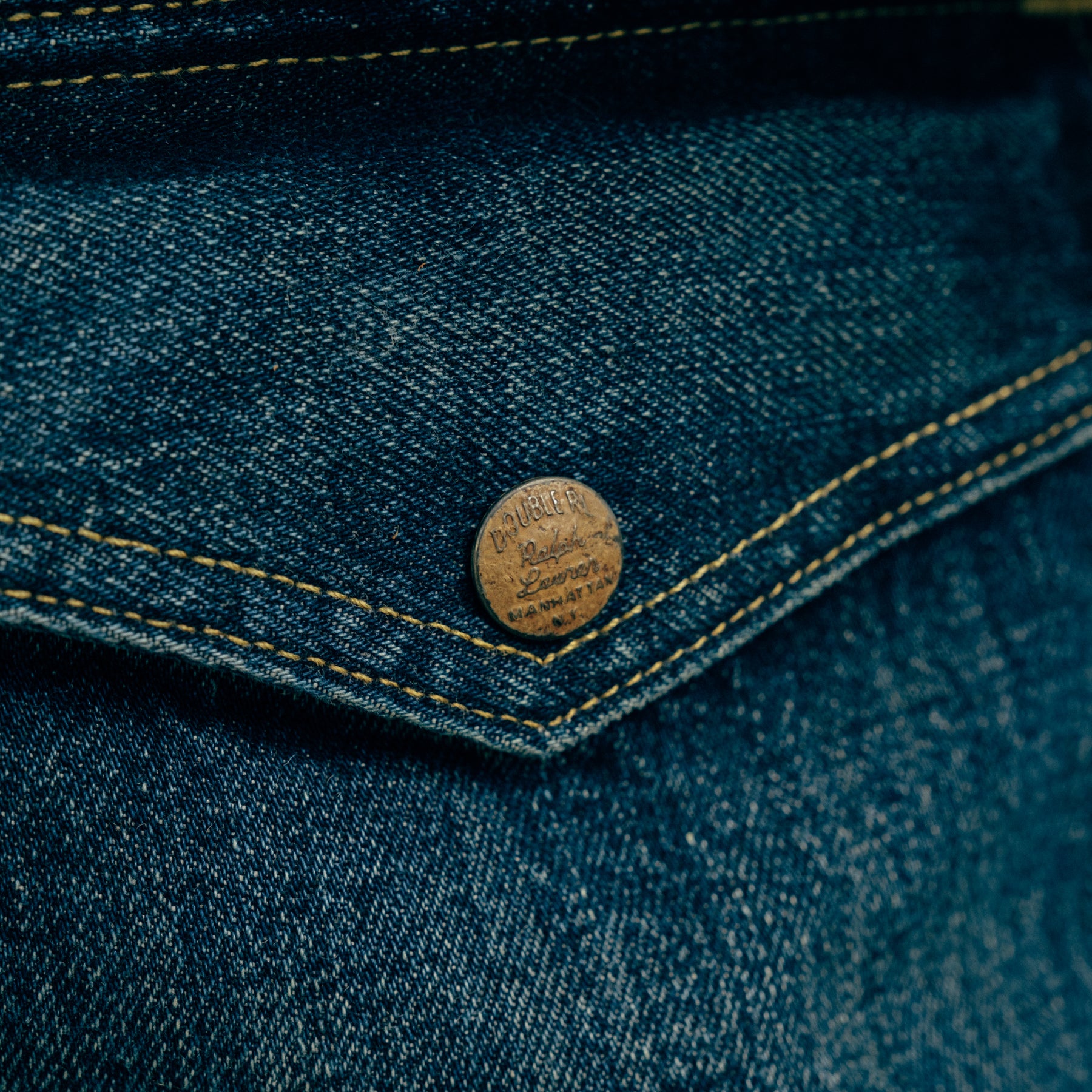 RRL Hitching Fleece Denim Ranch Jacket