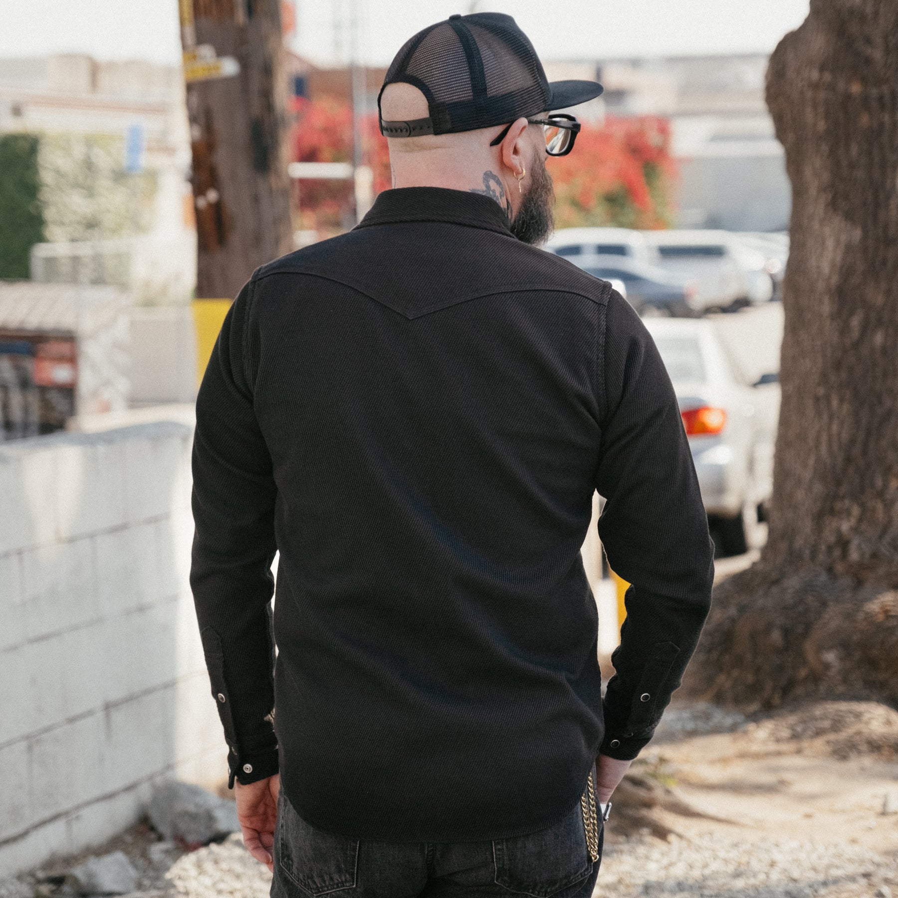 Iron Heart IHSH-234-BLK Kersey Western Shirt Black
