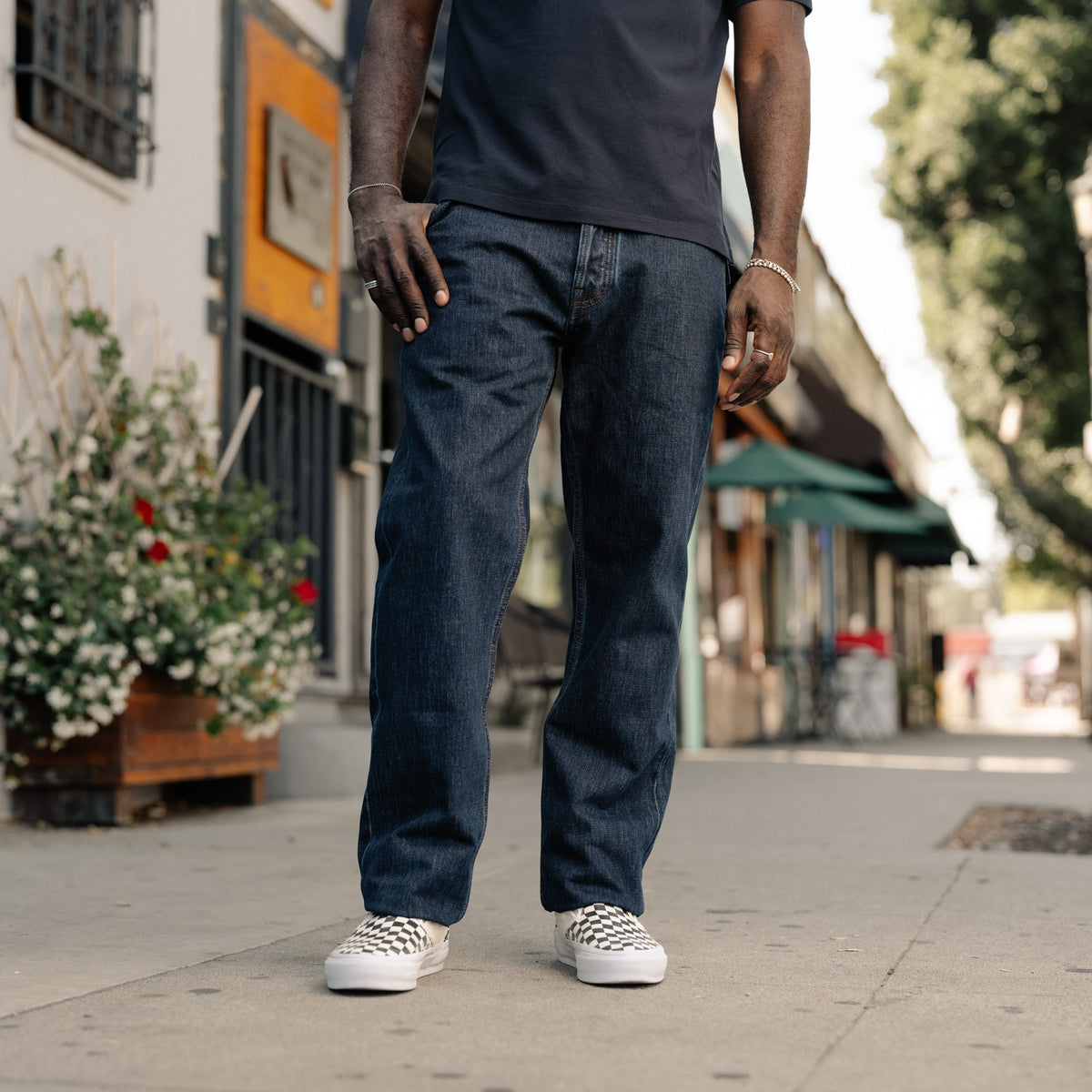 Drake's Stone Wash 14.2oz Japanese Selvedge Denim Five-Pocket Jeans