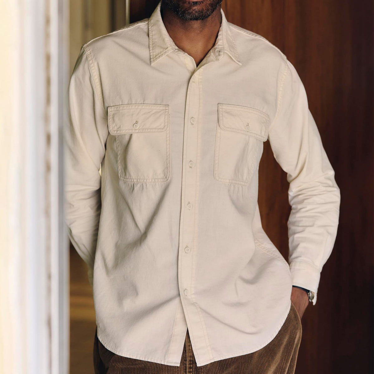 Imogene + Willie Earl Natural Chambray