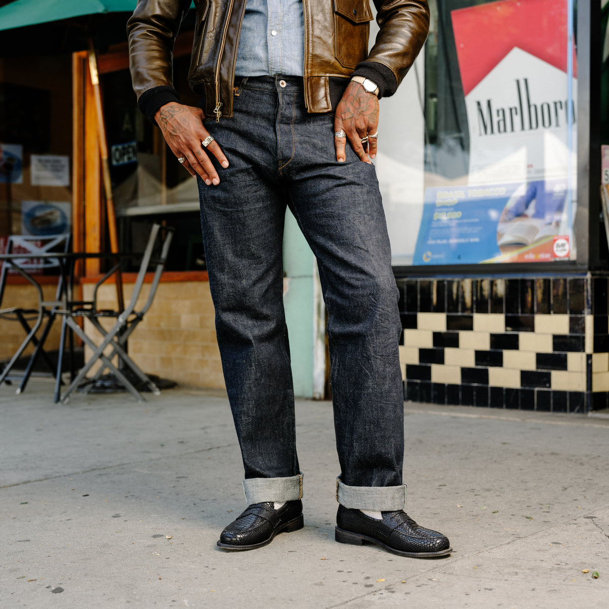 Stevenson Overall Co. Encinitas 150-OSX Jean Indigo One Wash