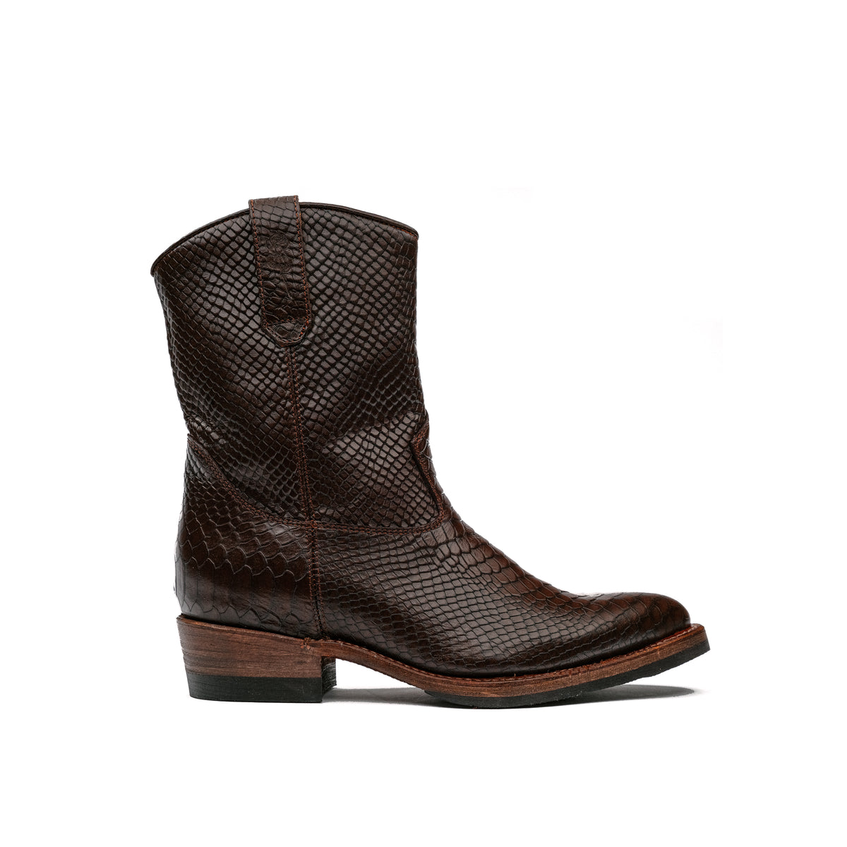 Santa Rosa Brand x Snake Oil Provisions Heartbreaker Boot Espresso Snake