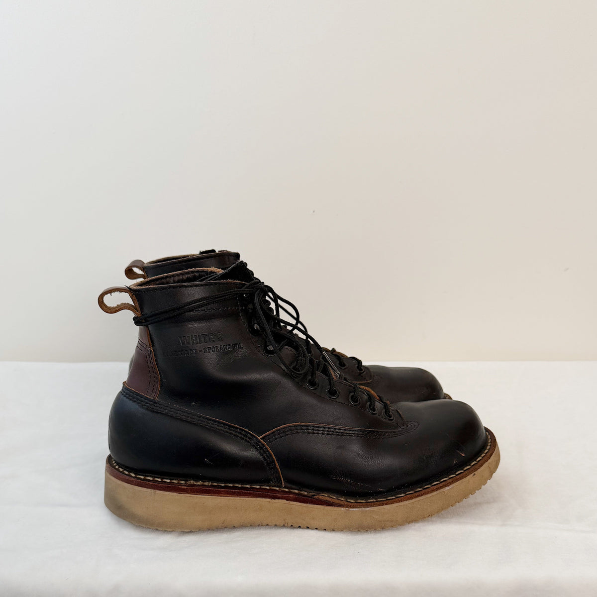 White's Boots x Snake Oil Provisions Big Shooter Black Chromexcel PRE-OWNED/ FINAL SALE