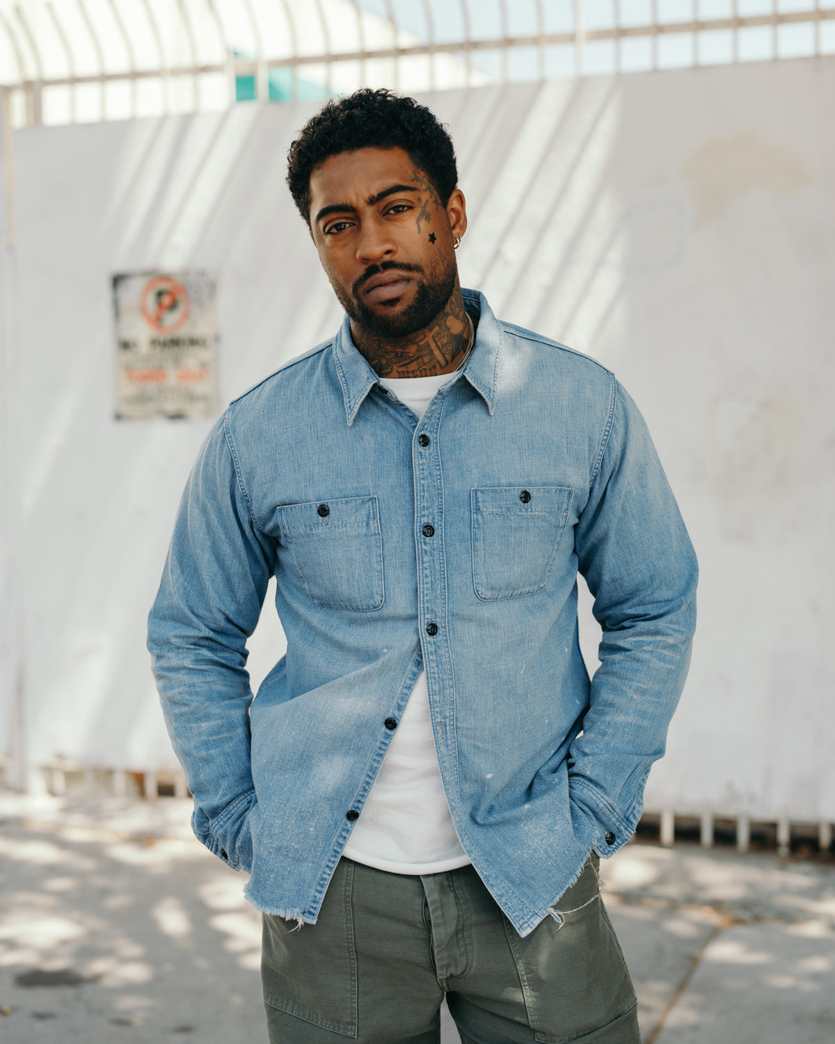 Full Count 4890HW-24 Denim Work Shirt Indigo