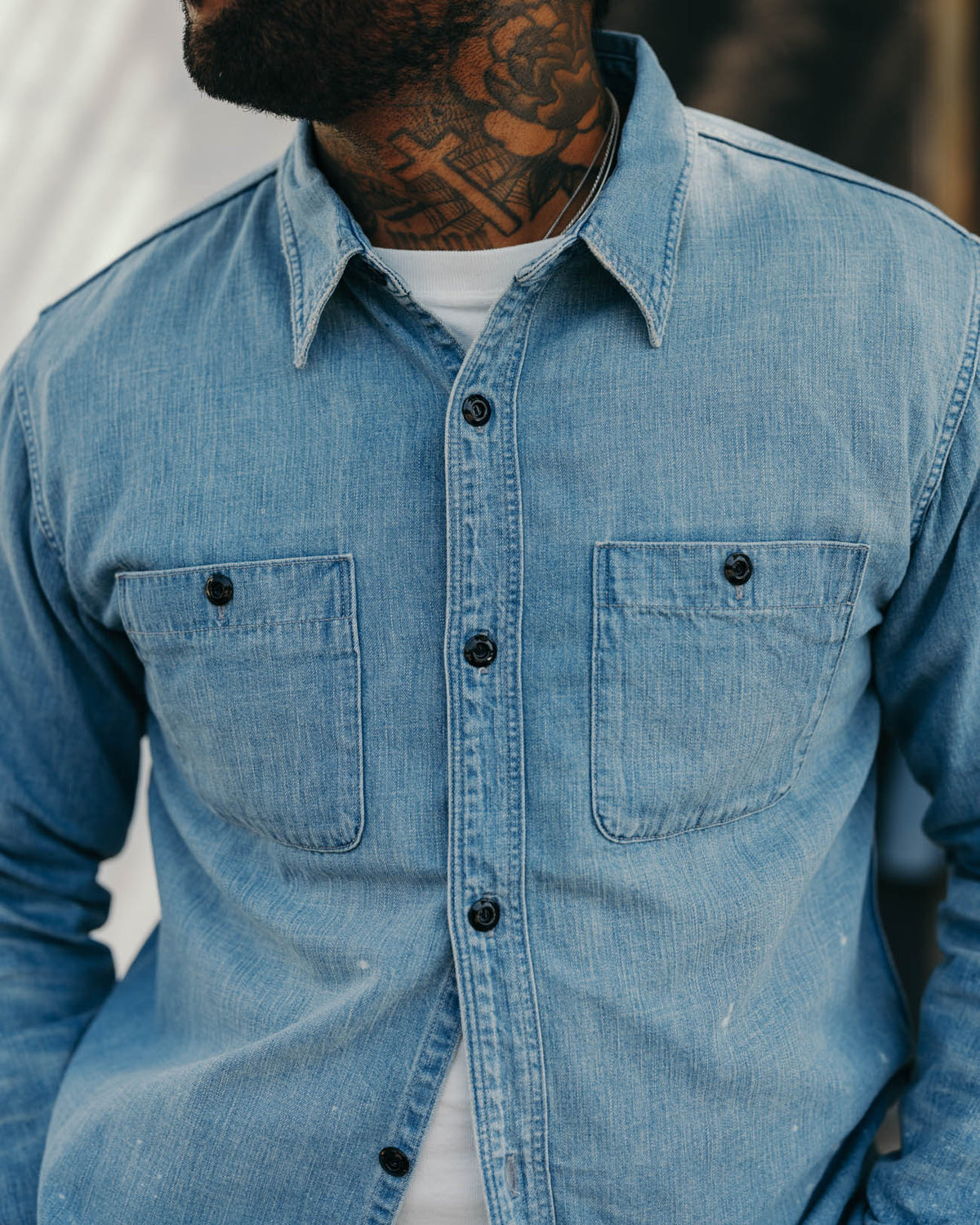 Full Count 4890HW-24 Denim Work Shirt Indigo