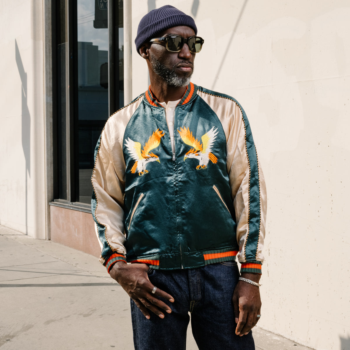 Full Count 2094 Skajan "Hawk & Dragon" Green x Ecru