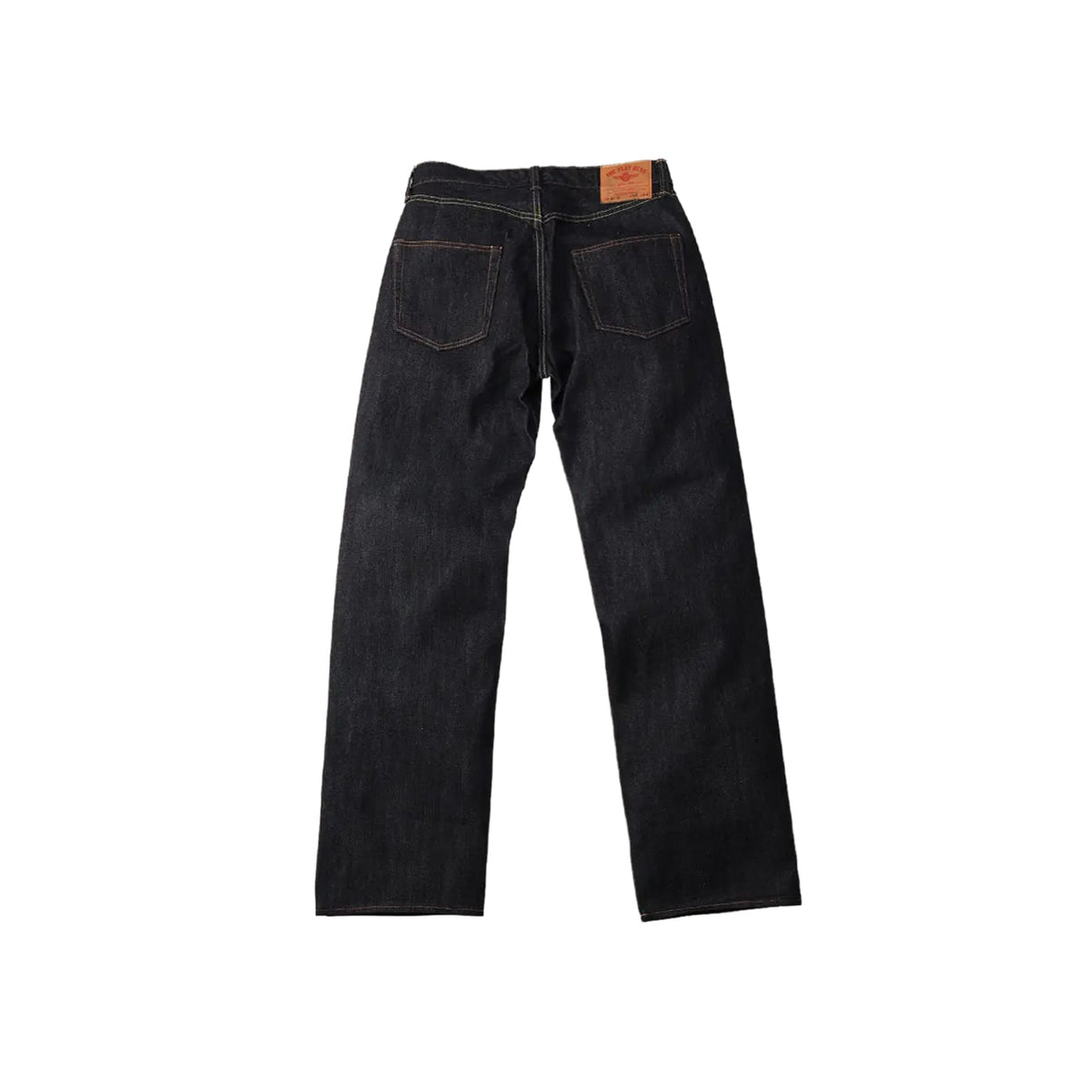 The Flat Head FN-D111 14.5oz Left Hand Twill Zimbabwe Cotton Wide Straight Jeans Indigo