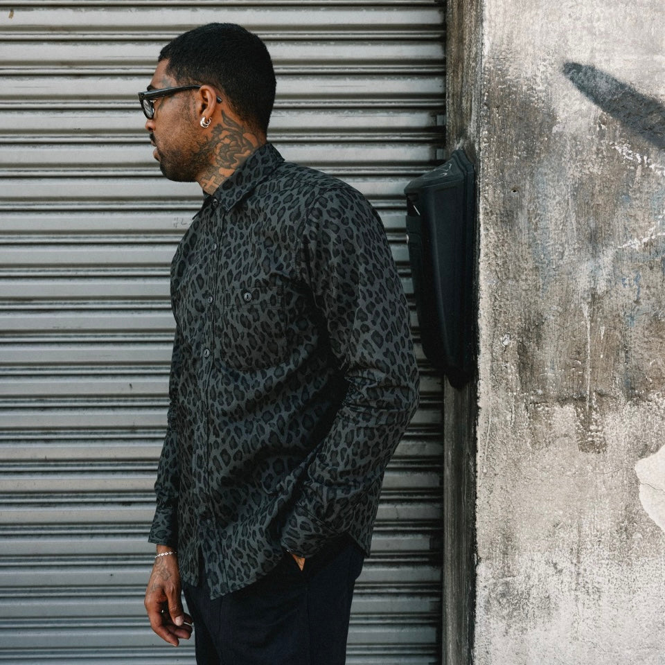 Rogue Territory Oxford Shirt Dark Cheetah Camo FINAL SALE