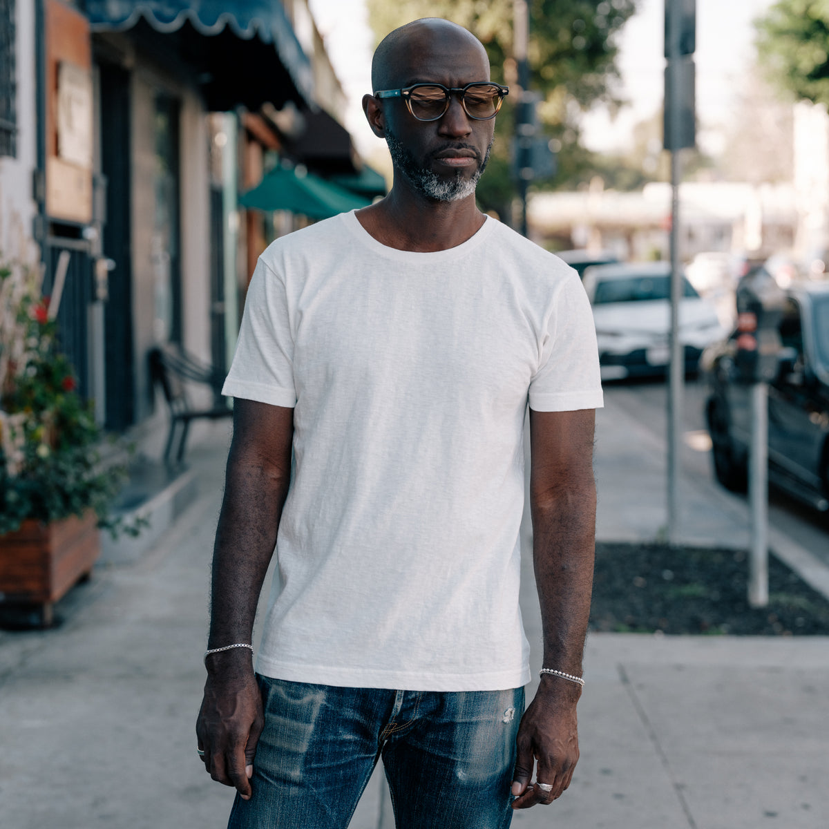 Full Count Original 20/1 Tubular Jersey Tee White