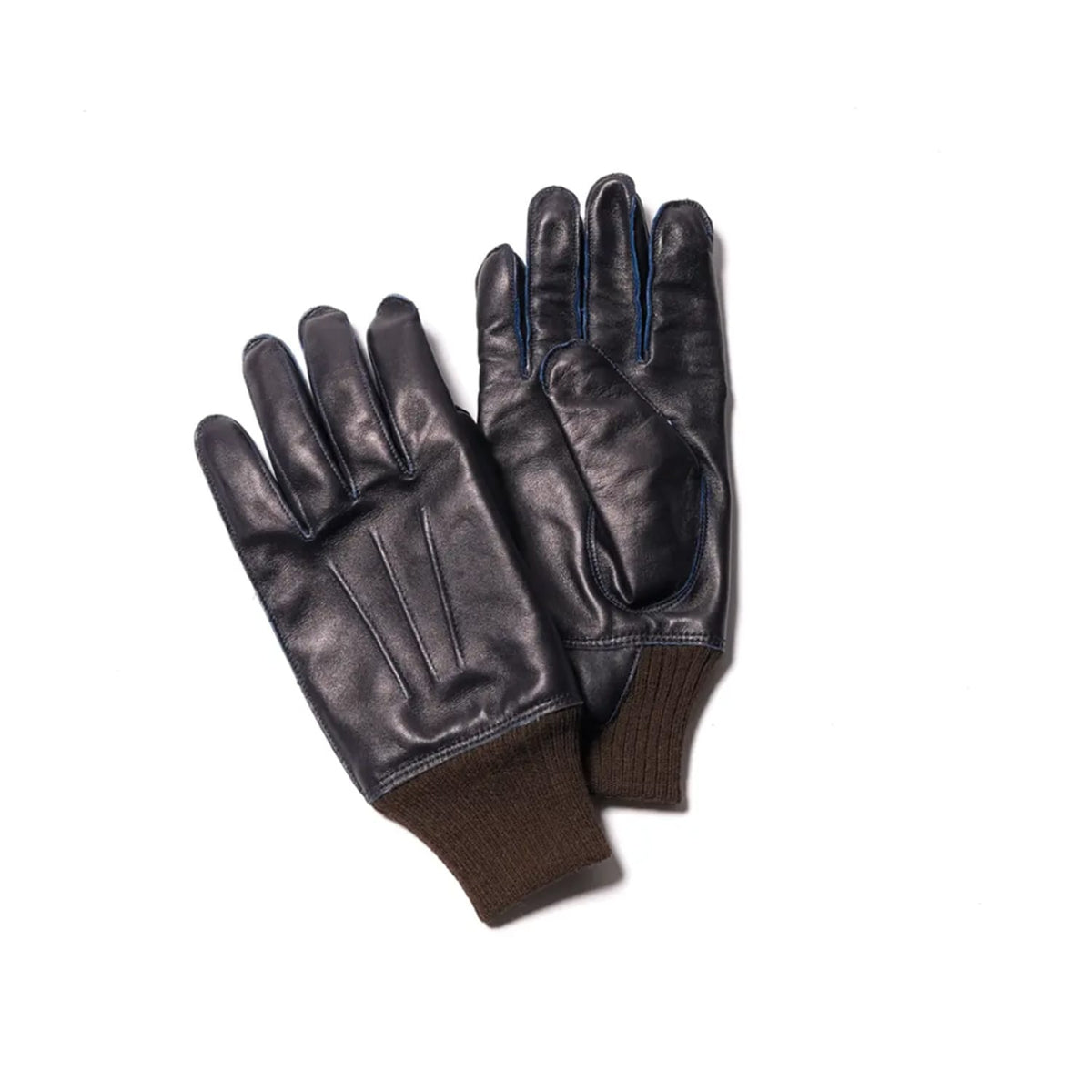 Y'2 Leather YG-04 A-10 Gloves Indigo Pull Up Horse