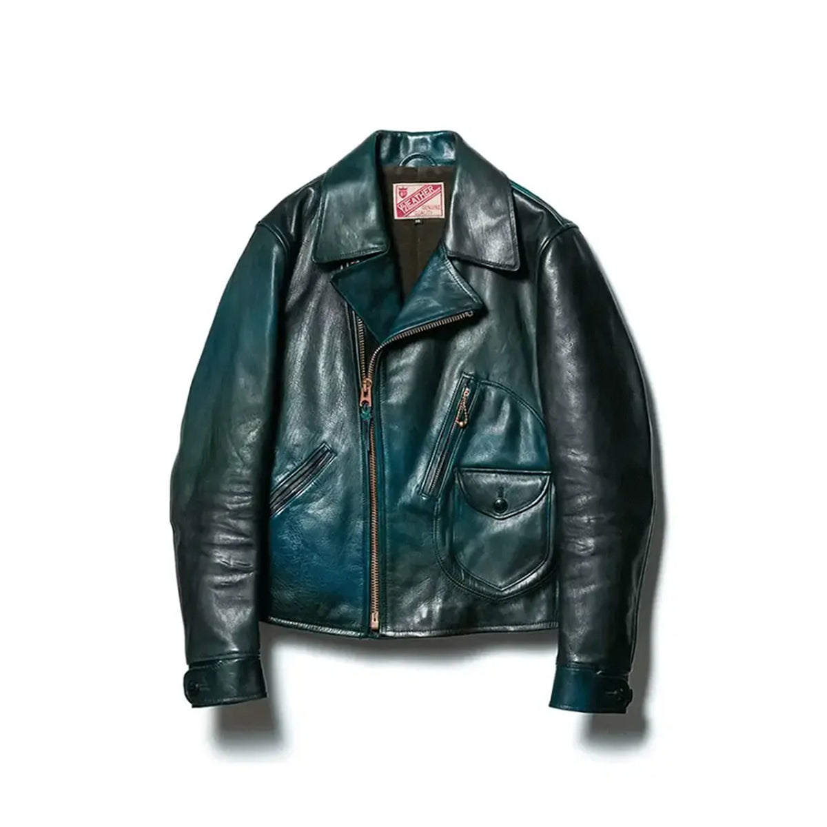 Y'2 Leather HR-56 Hand Dyed Horse Double Rider Navy