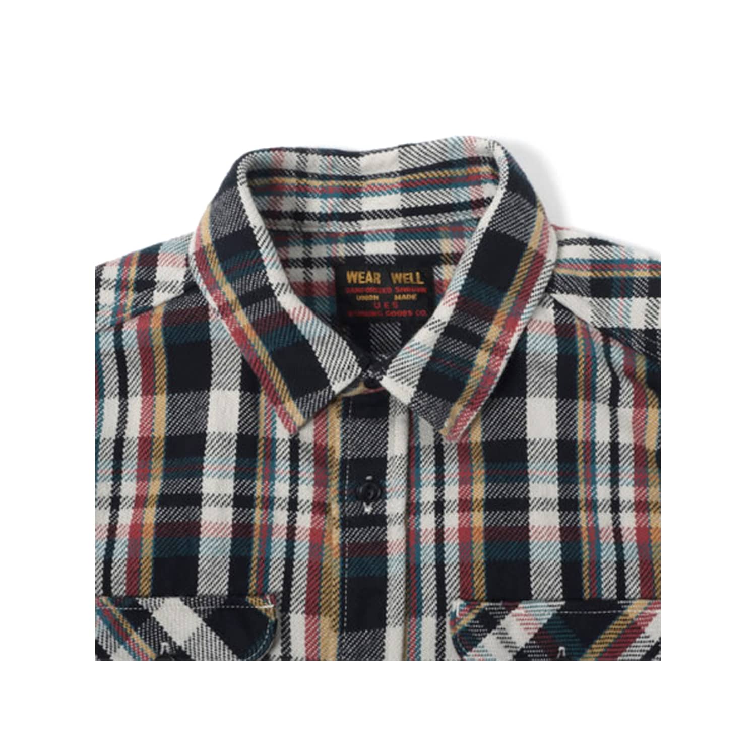 UES Heavy Flannel Shirt Navy