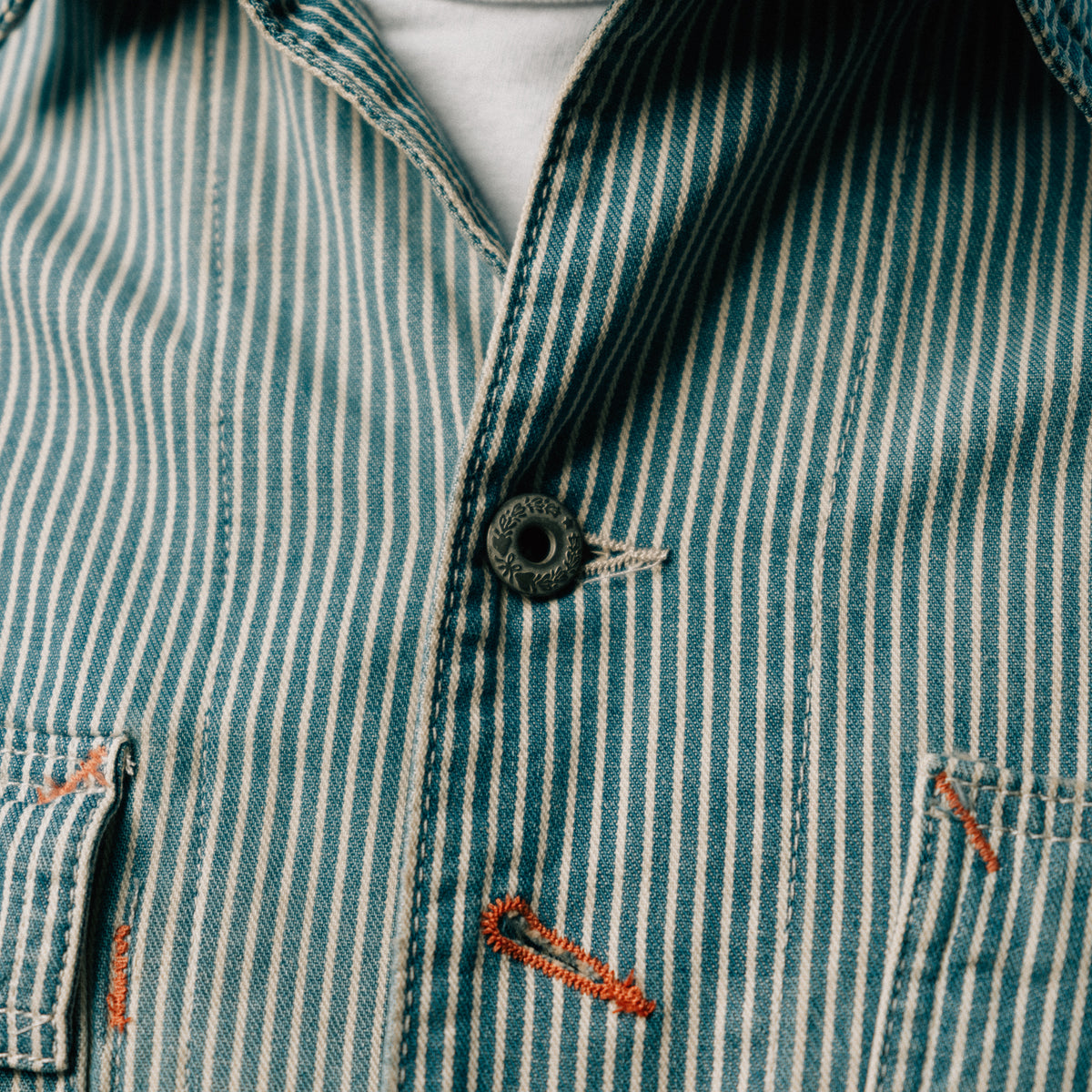 Polo Ralph Lauren Indigo Hickory-Stripe Utility Jacket