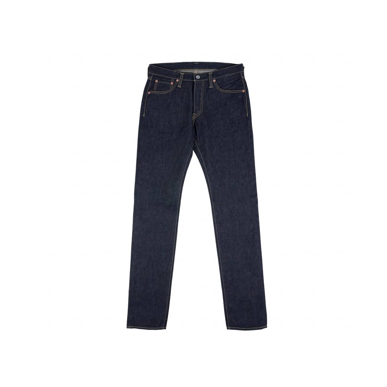 Iron Heart IH-777BR-14 14OZ Broken Twill Selvedge Denim Slim Tapered Jeans Indigo