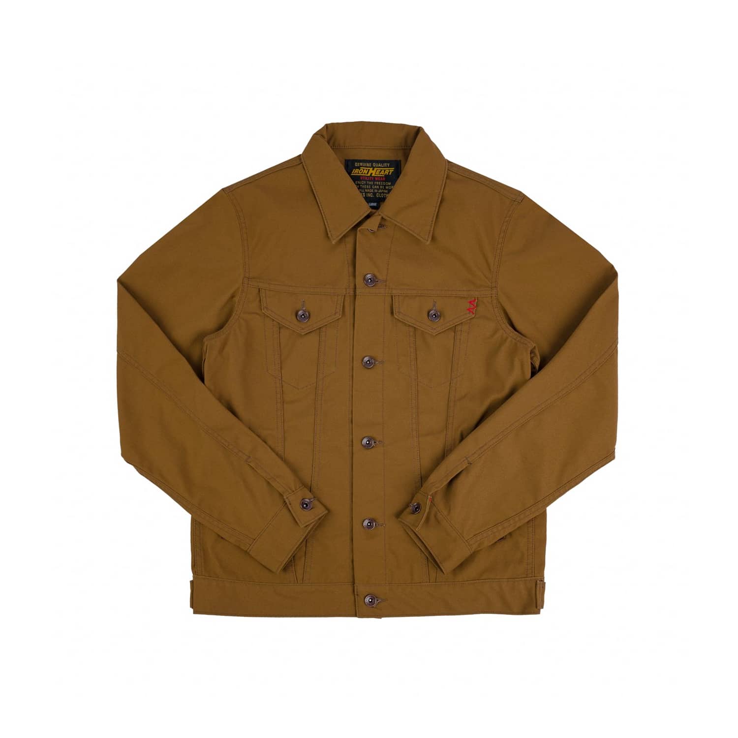 Iron Heart IHJ-133-BRN 10oz TC Duck Modified Type III Jacket Brown FINAL SALE