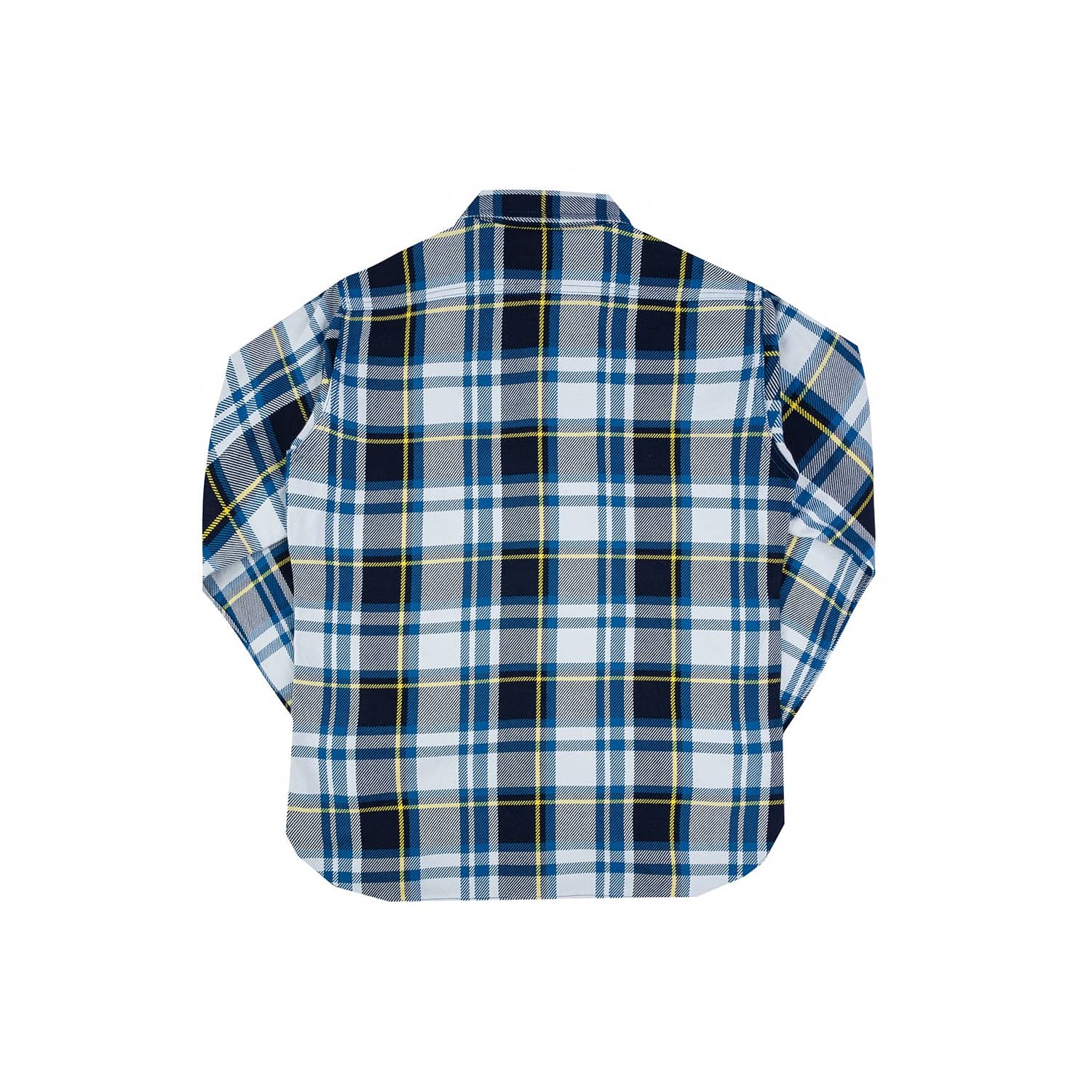 Iron Heart IHSH-382-BLU 9oz Selvedge American Check Work Shirt Blue FINAL SALE