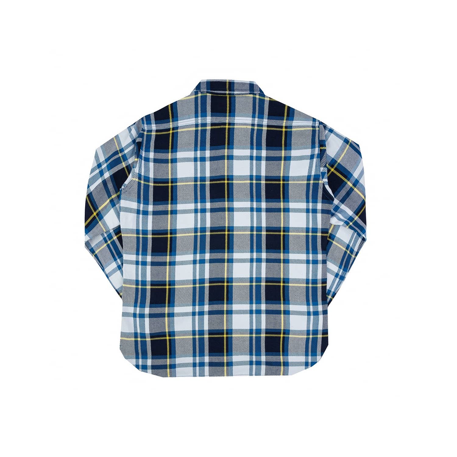 Iron Heart IHSH-382-BLU 9oz Selvedge American Check Work Shirt Blue