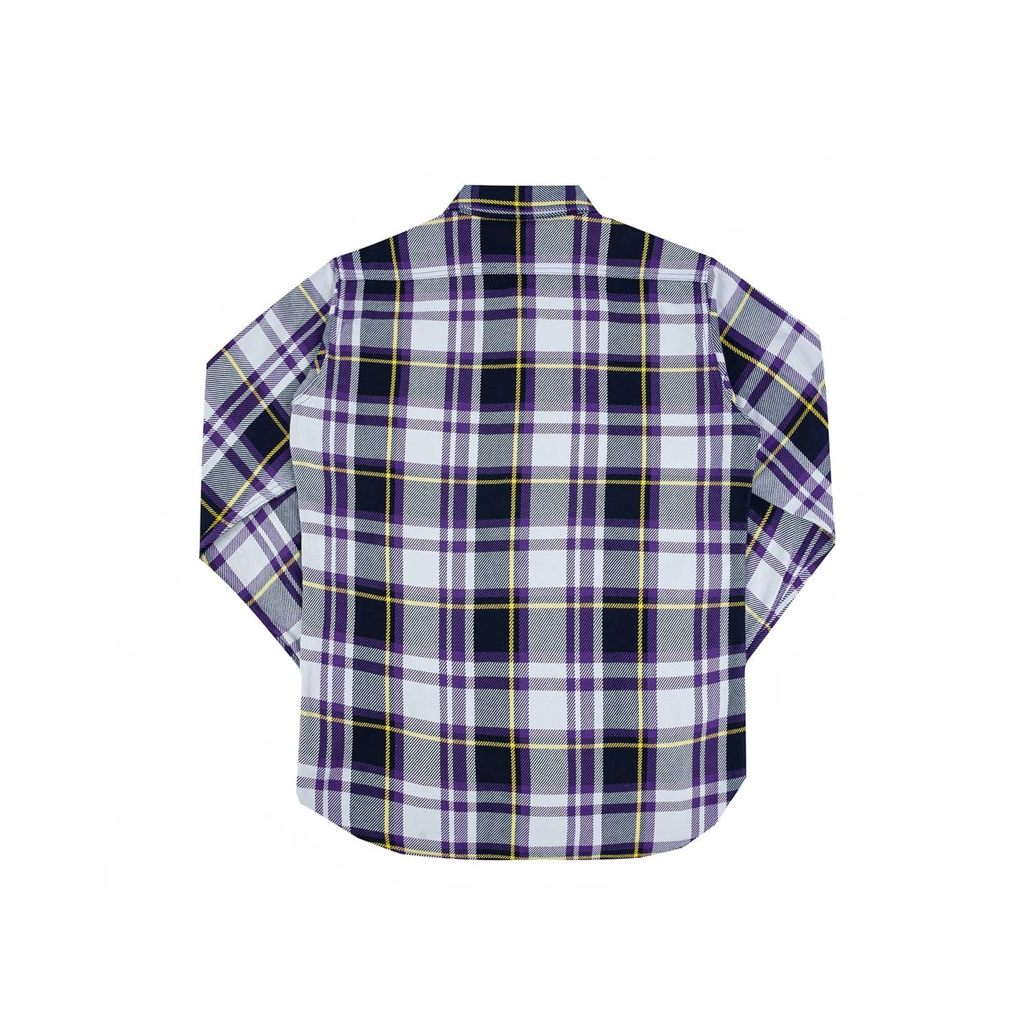 Iron Heart IHSH-382-PUR 9oz Selvedge American Check Work Shirt Purple