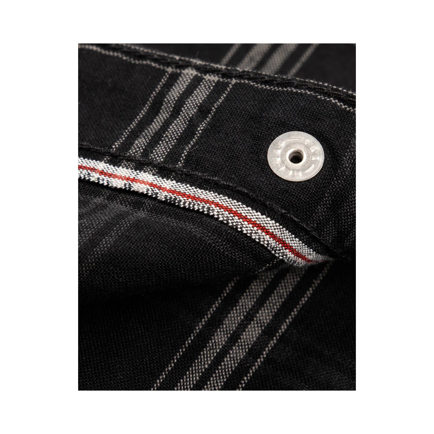 Iron Heart IHSH-418-BLK 5oz Short Sleeved Madras Check Western Shirt Black