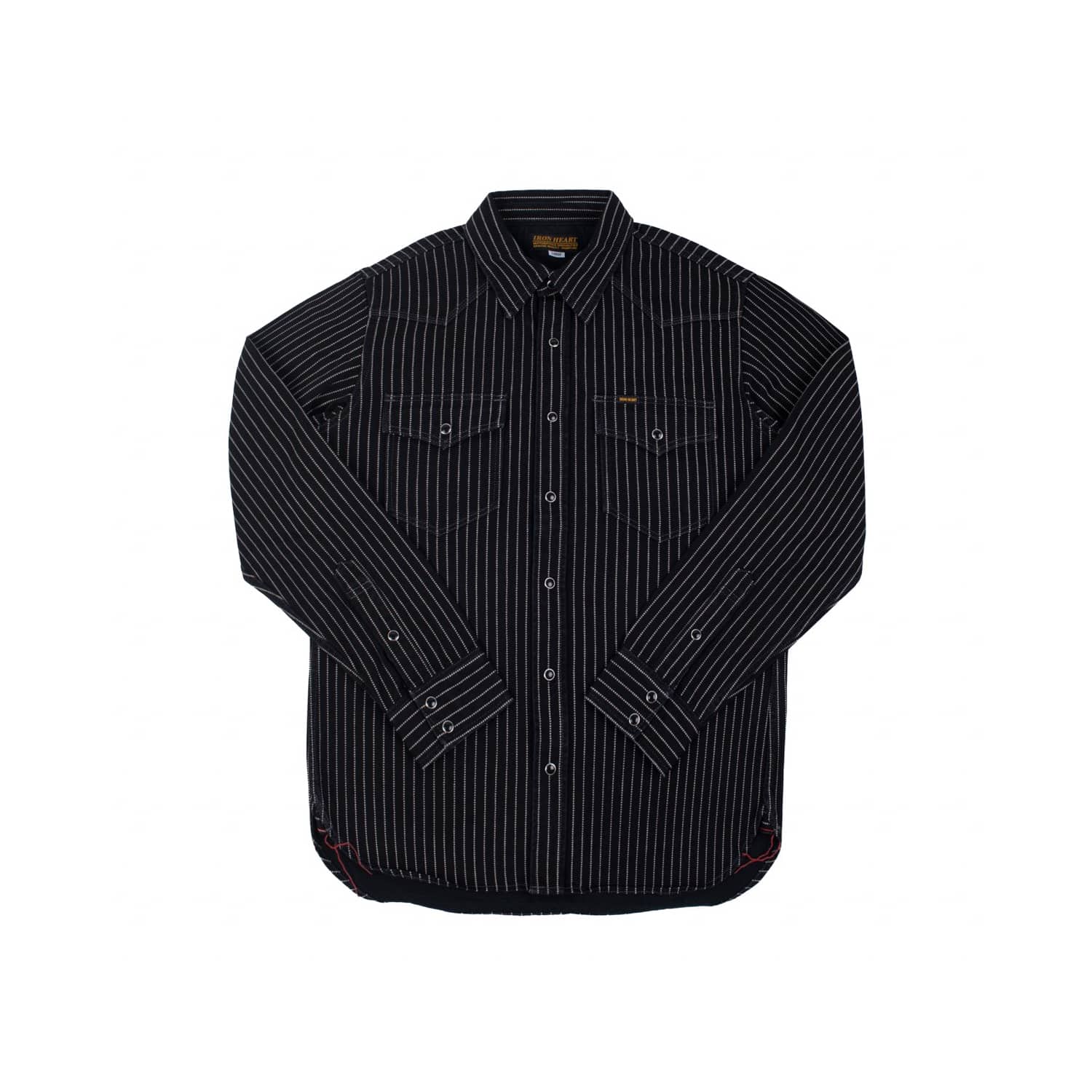 Iron Heart IHSH-62-BLK 12oz Wabash Western Shirt Black