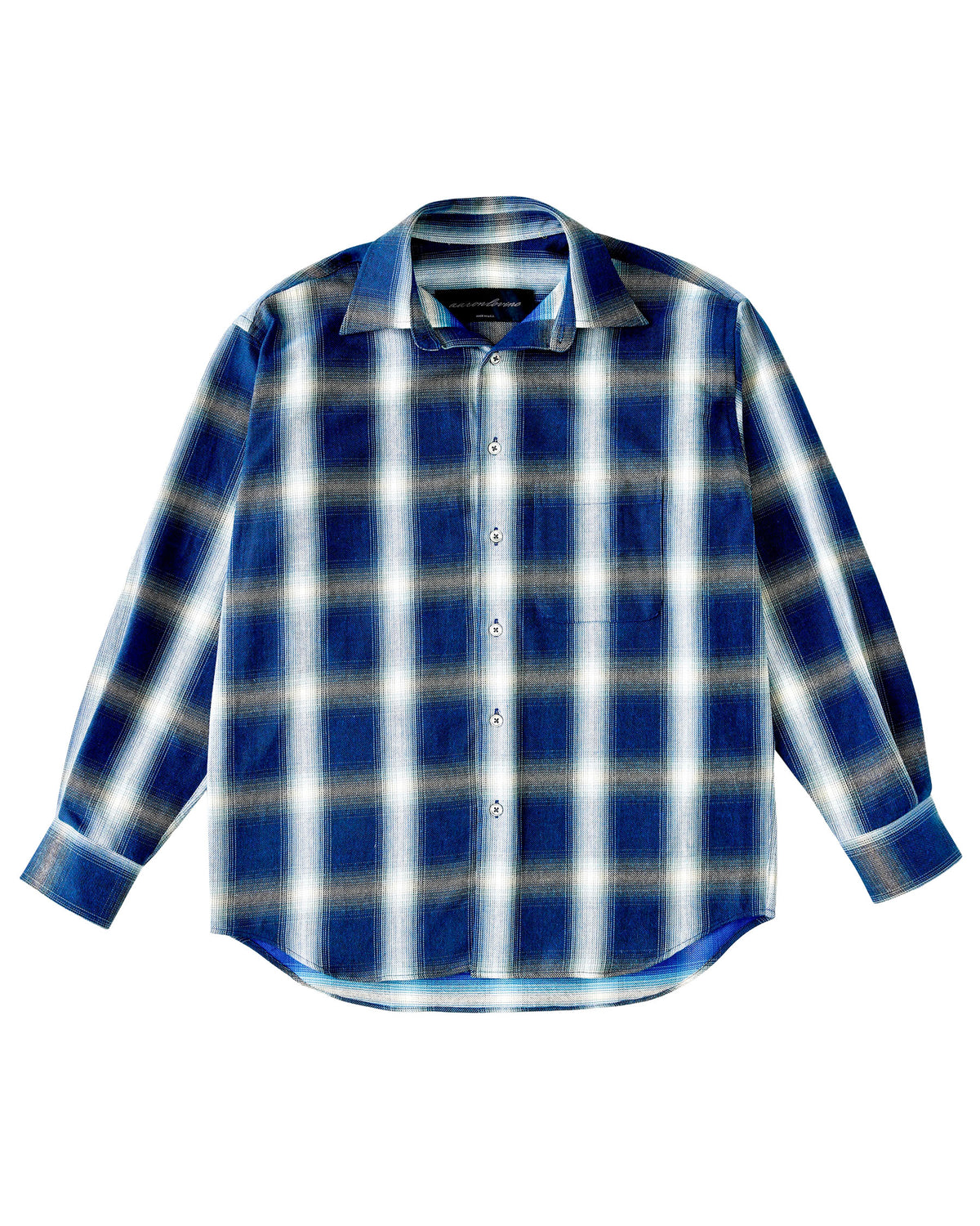 Aaron Levine New York Reversible Flannel Blue