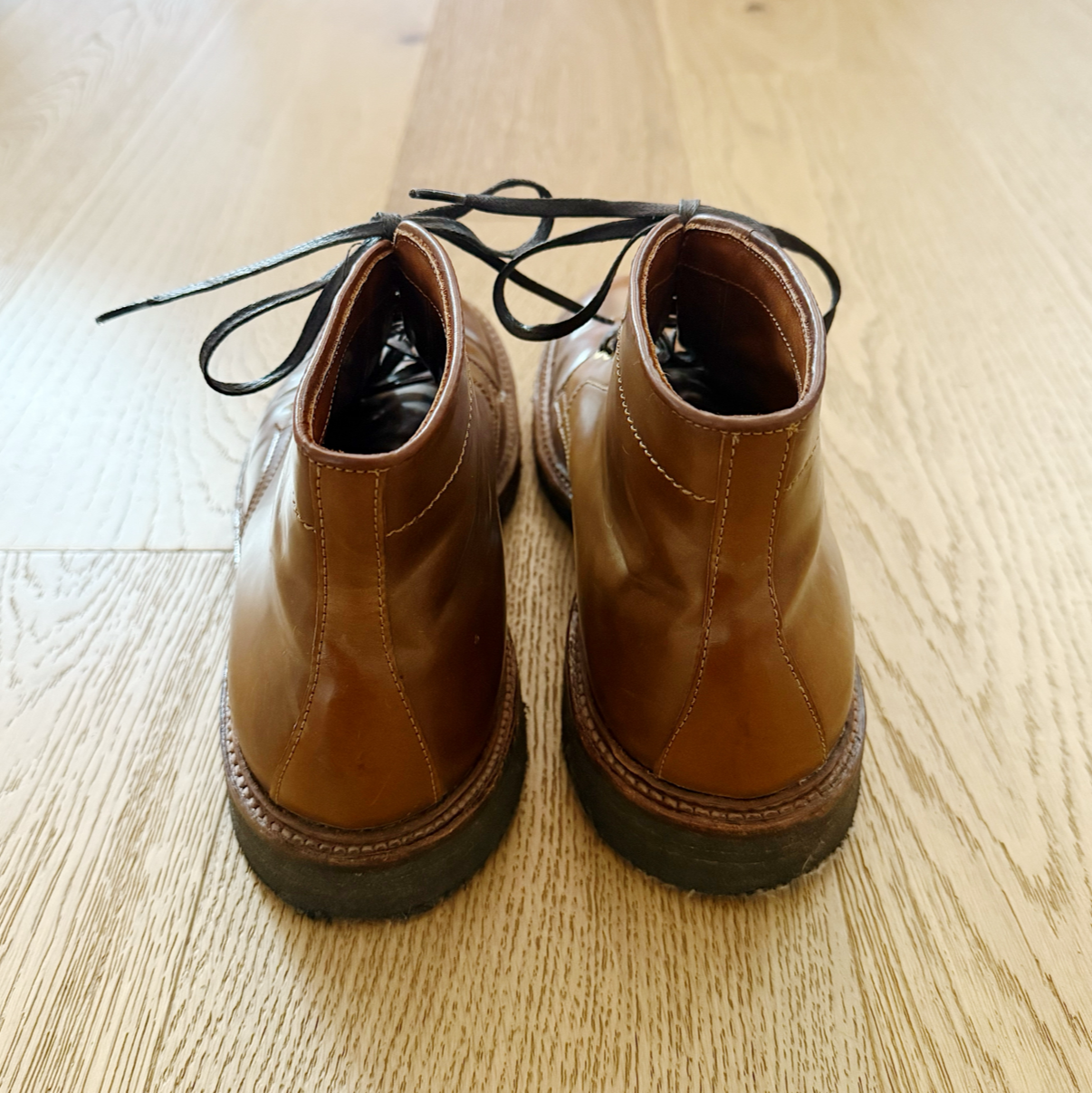 Alden x Snake Oil Provisions Plain Toe Indy Boot Whiskey Shell PRE-OWNED/ FINAL SALE