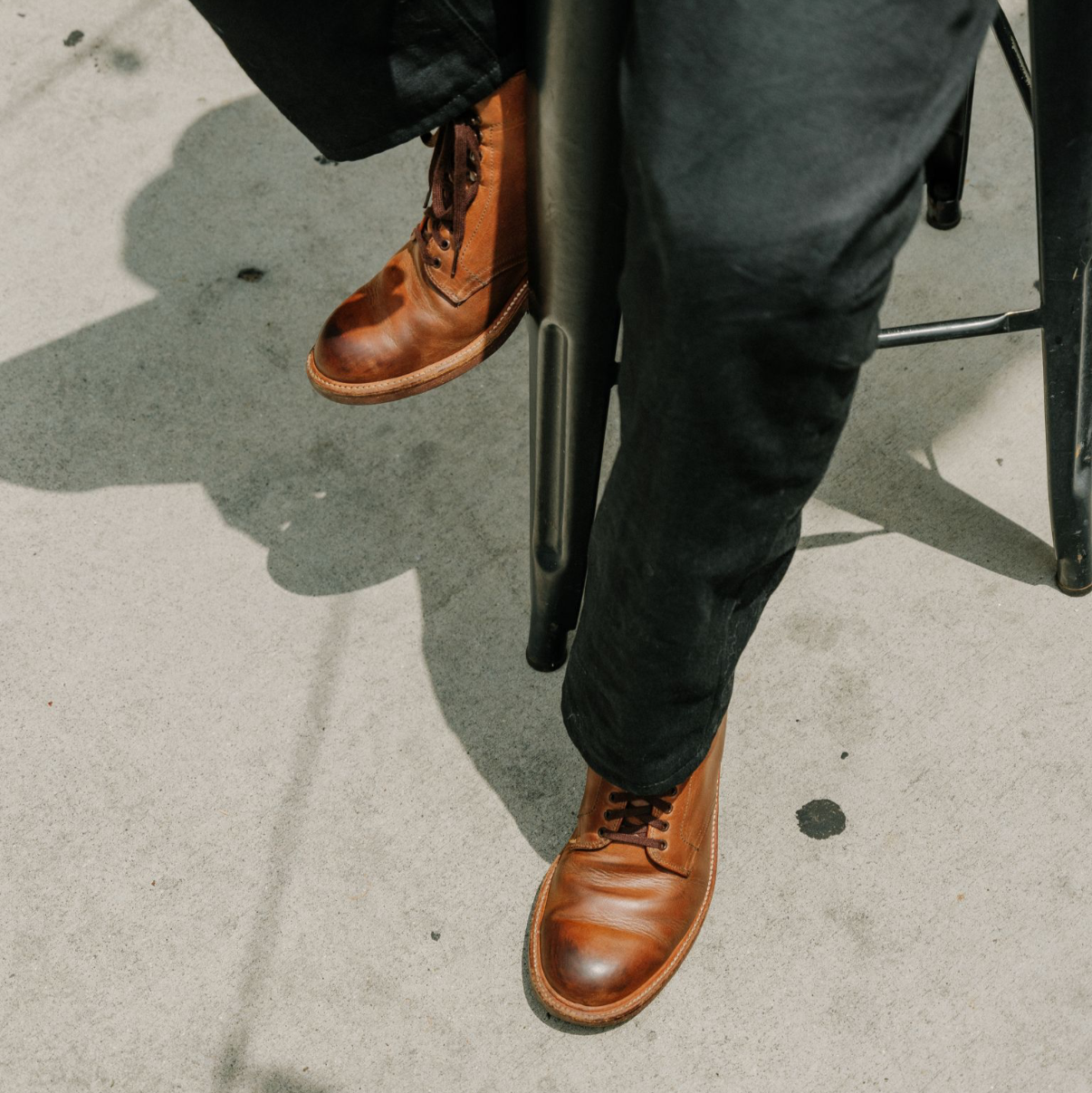Alden x Snake Oil Provisions Union Plain Toe Boot Natural Chromexcel