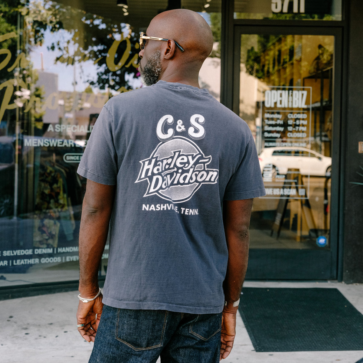 Vintage 1985 Harley Davidson "Shield of America" Tee Nashville Size Medium