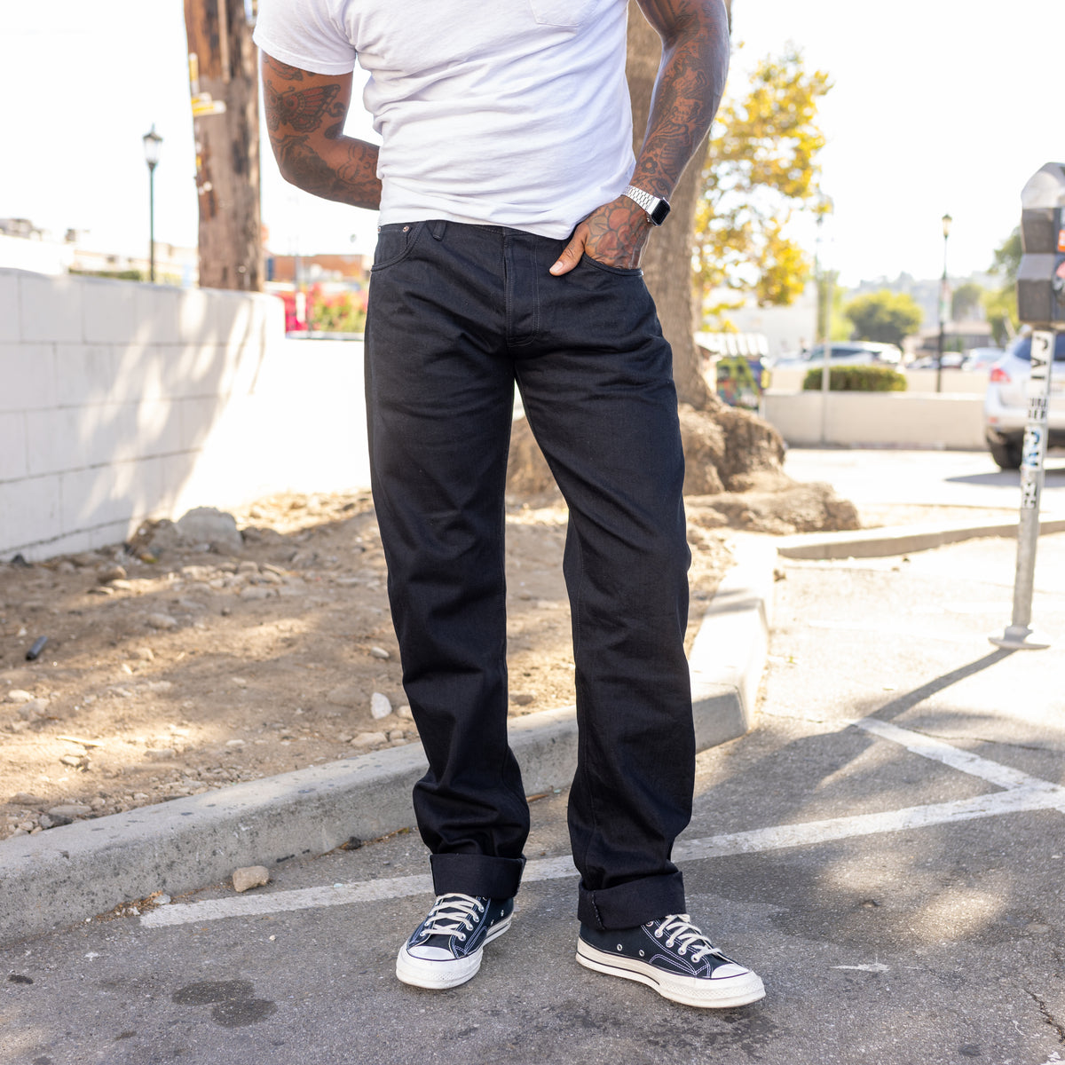 UES 400-TB Tapered Leg Jean Black