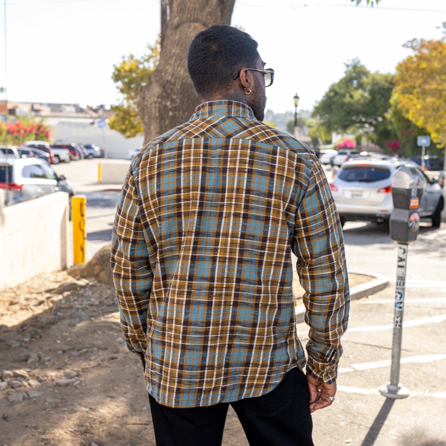 UES Slubby Flannel Shirt Mustard