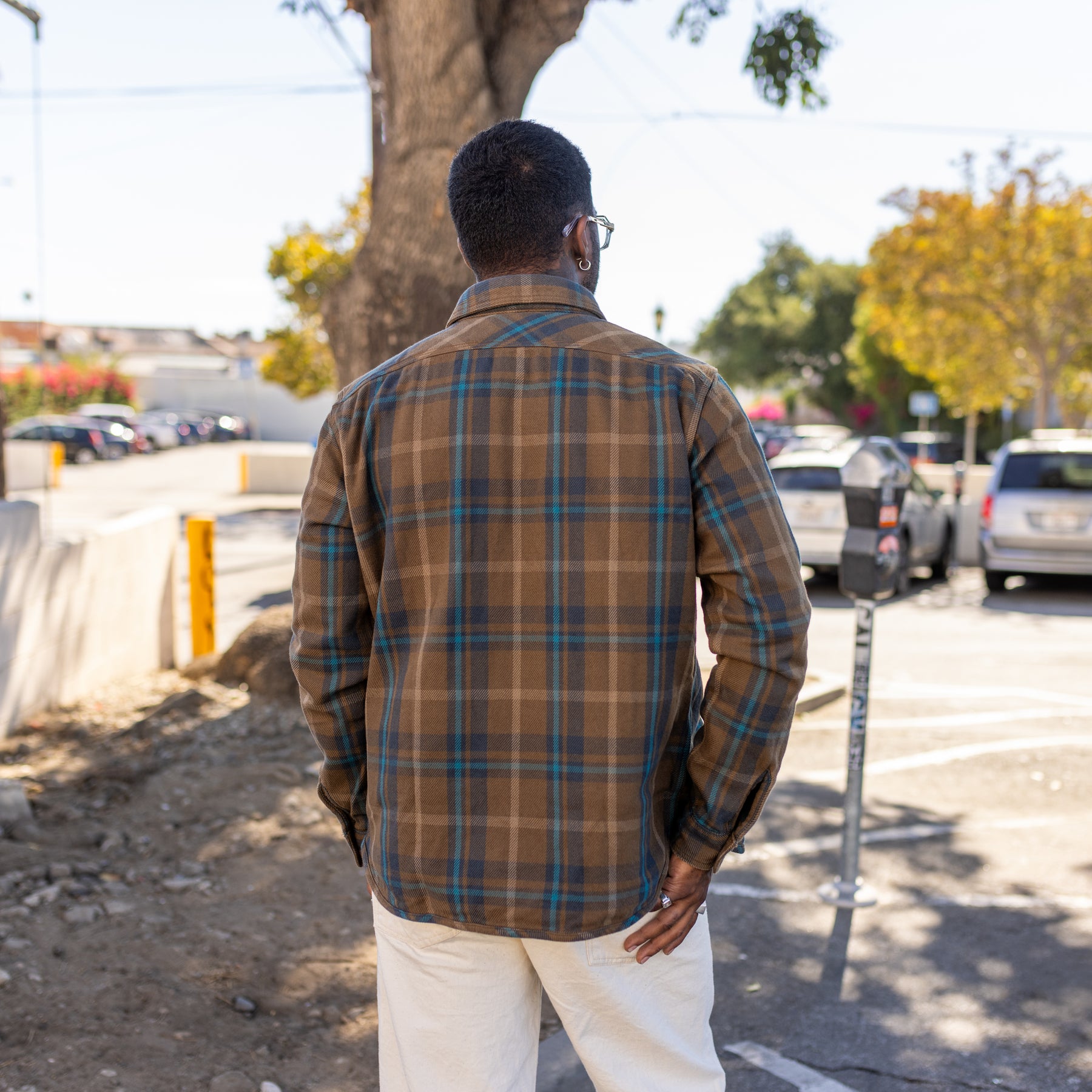 UES Extra Heavy Flannel Shirt Beige