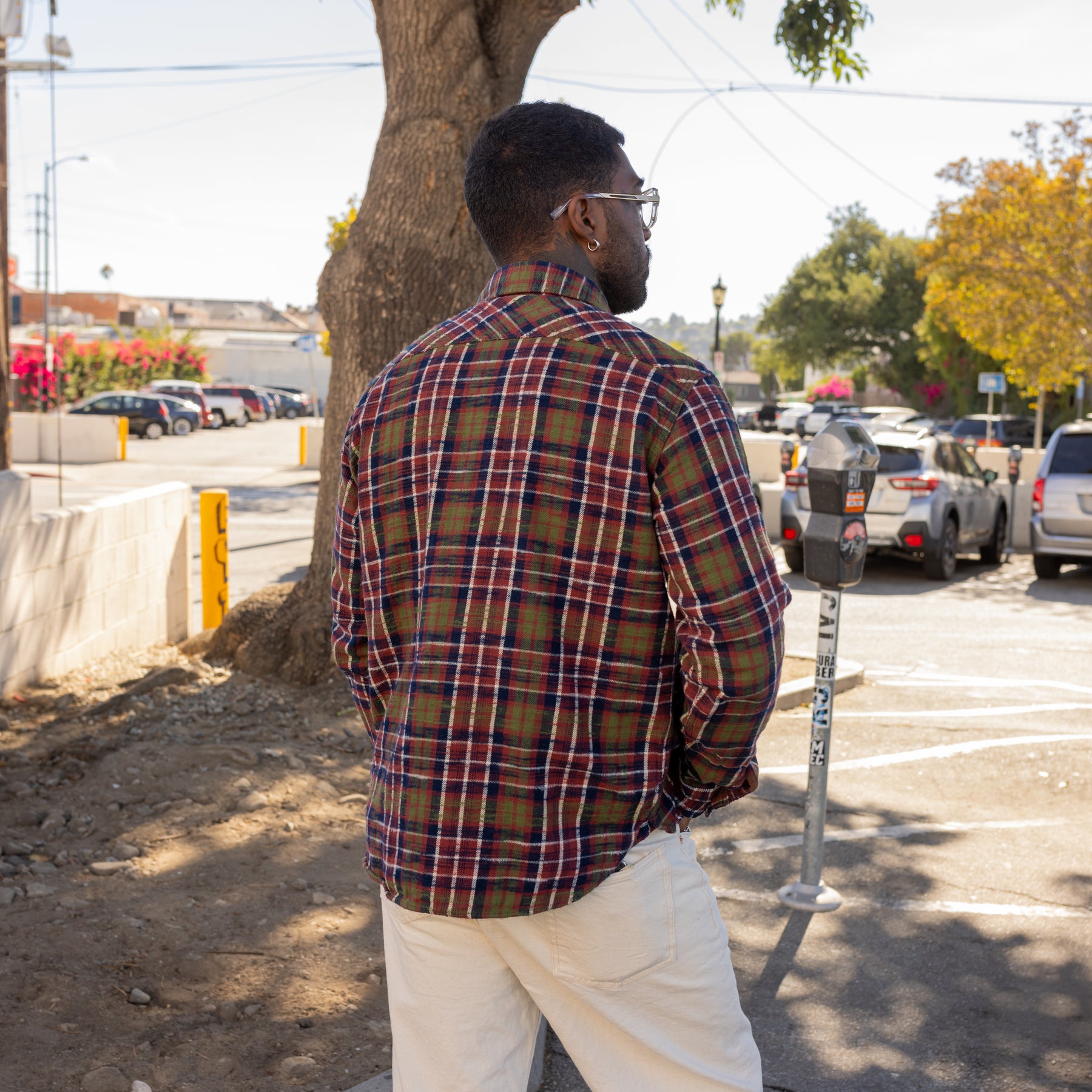 UES Slubby Flannel Shirt Red
