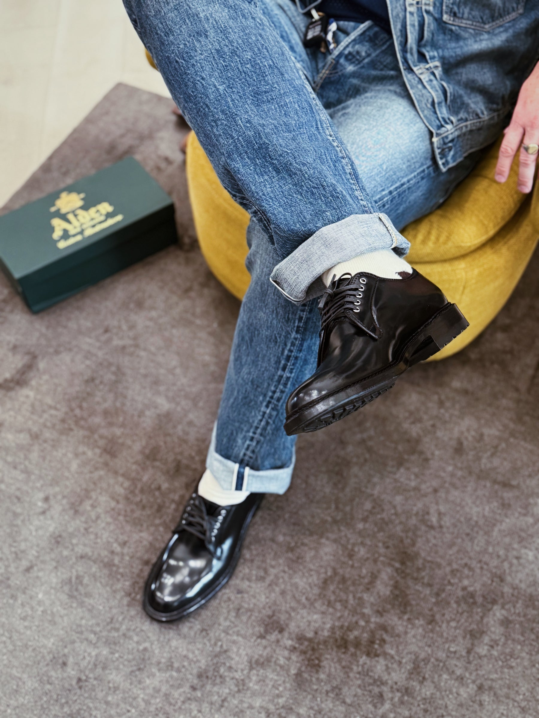 Alden x Snake Oil Provisions Wick Oxford Black Shell