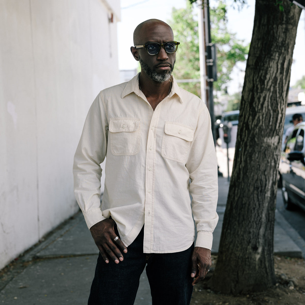 Imogene + Willie Earl Natural Chambray