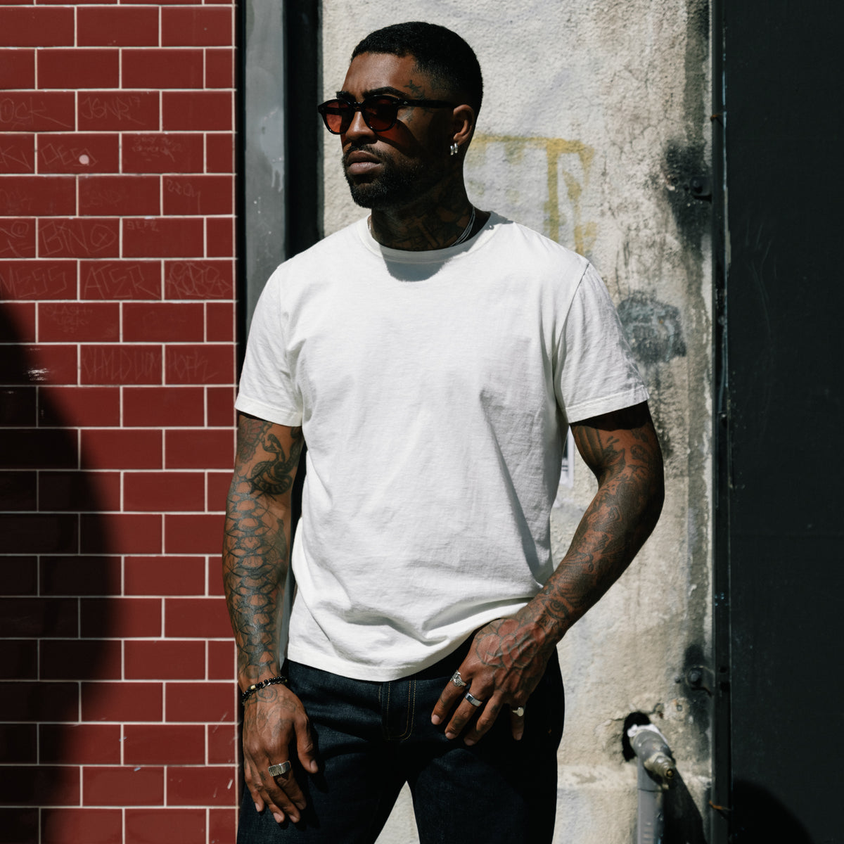 Imogene + Willie Cotton Project Tee Vintage White