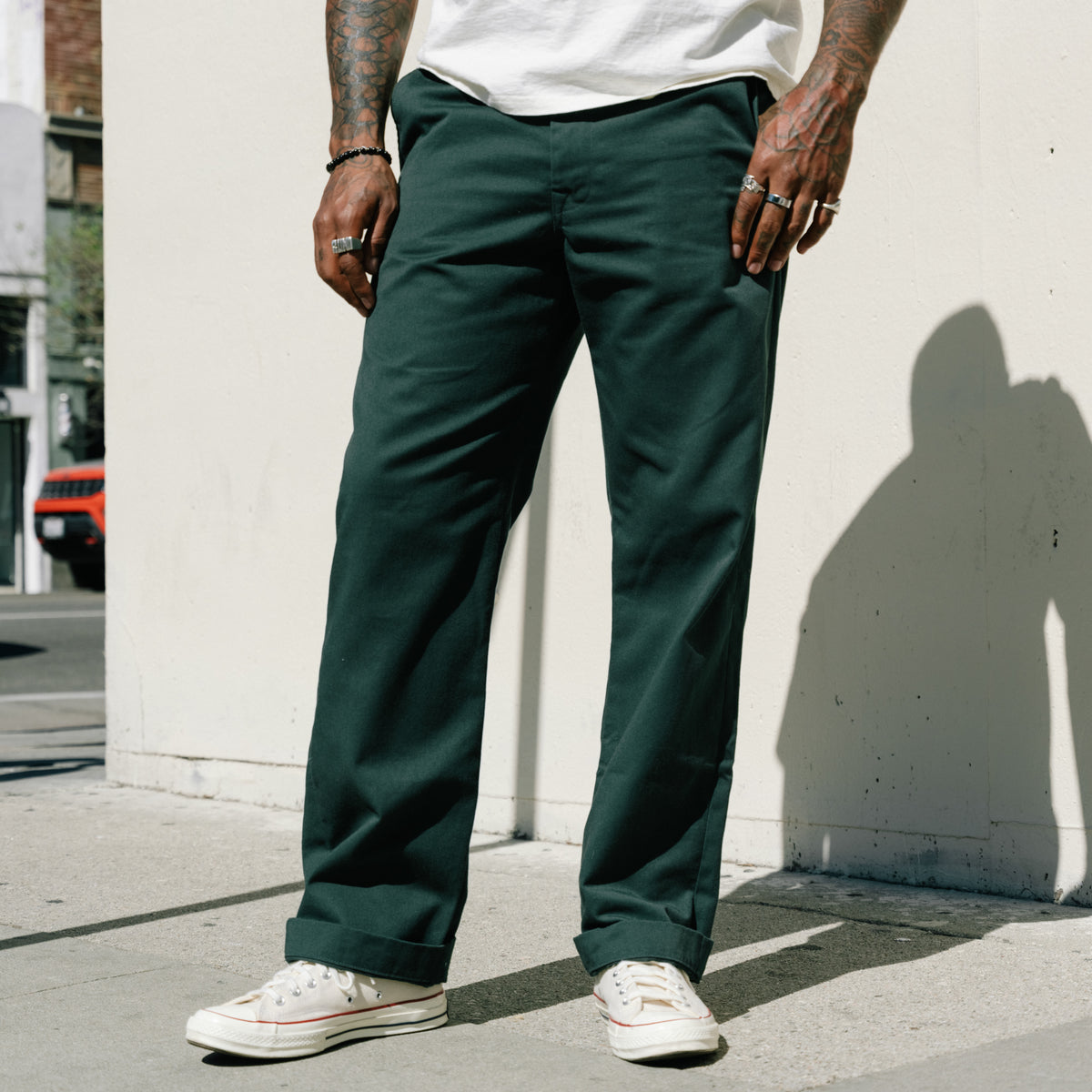 Imogene + Willie Oceanside Relaxed Pant Spruce