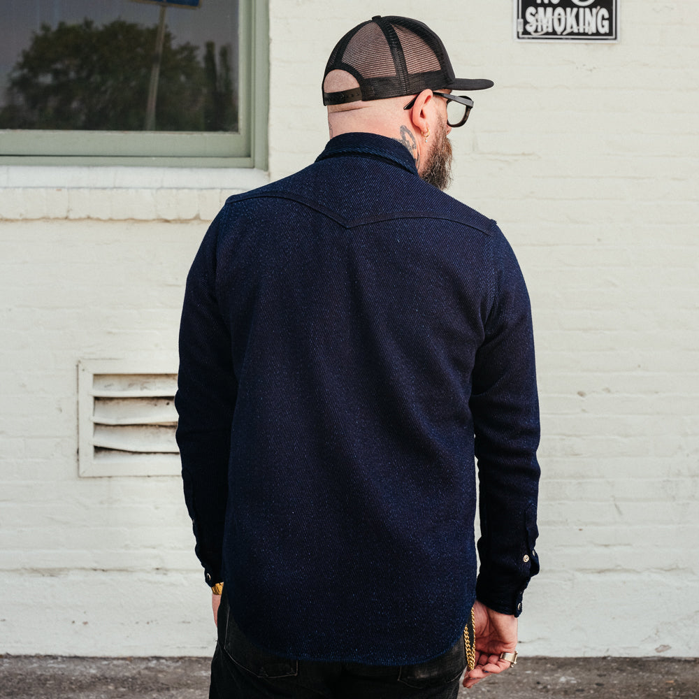 Iron Heart IHSH-208-IND Kersey Western Shirt Indigo