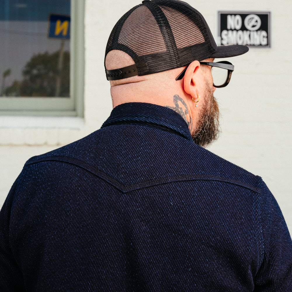 Iron Heart IHSH-208-IND Kersey Western Shirt Indigo
