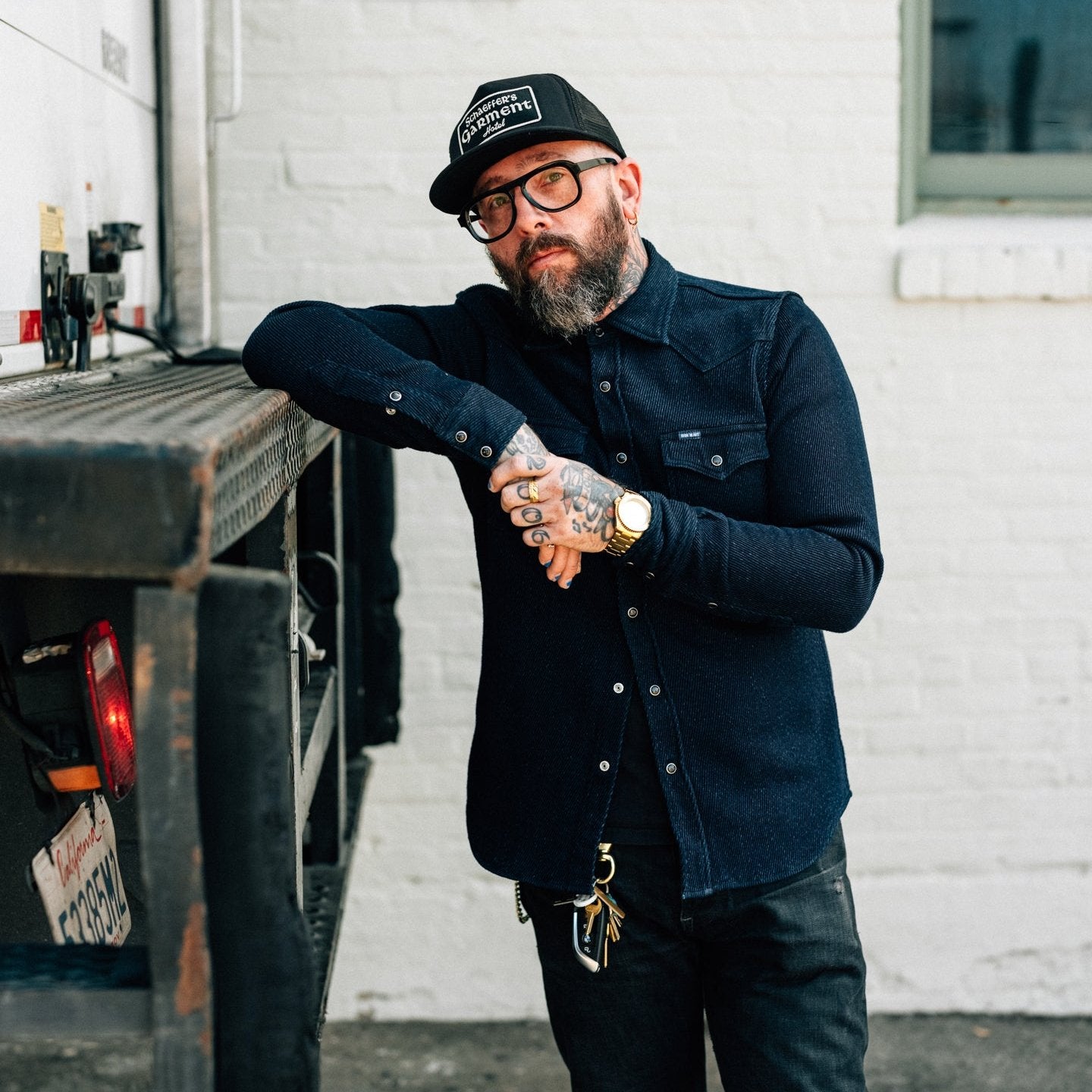 Iron Heart IHSH-208-IND Kersey Western Shirt Indigo