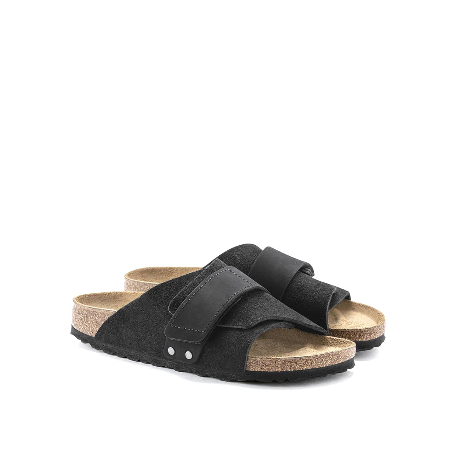 Birkenstock Kyoto Nubuck Suede Leather Black