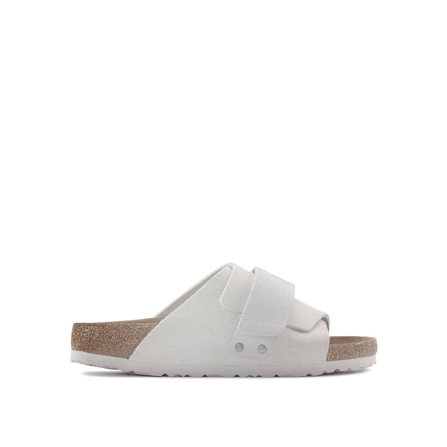 Birkenstock Kyoto Nubuck Suede Leather Antique White