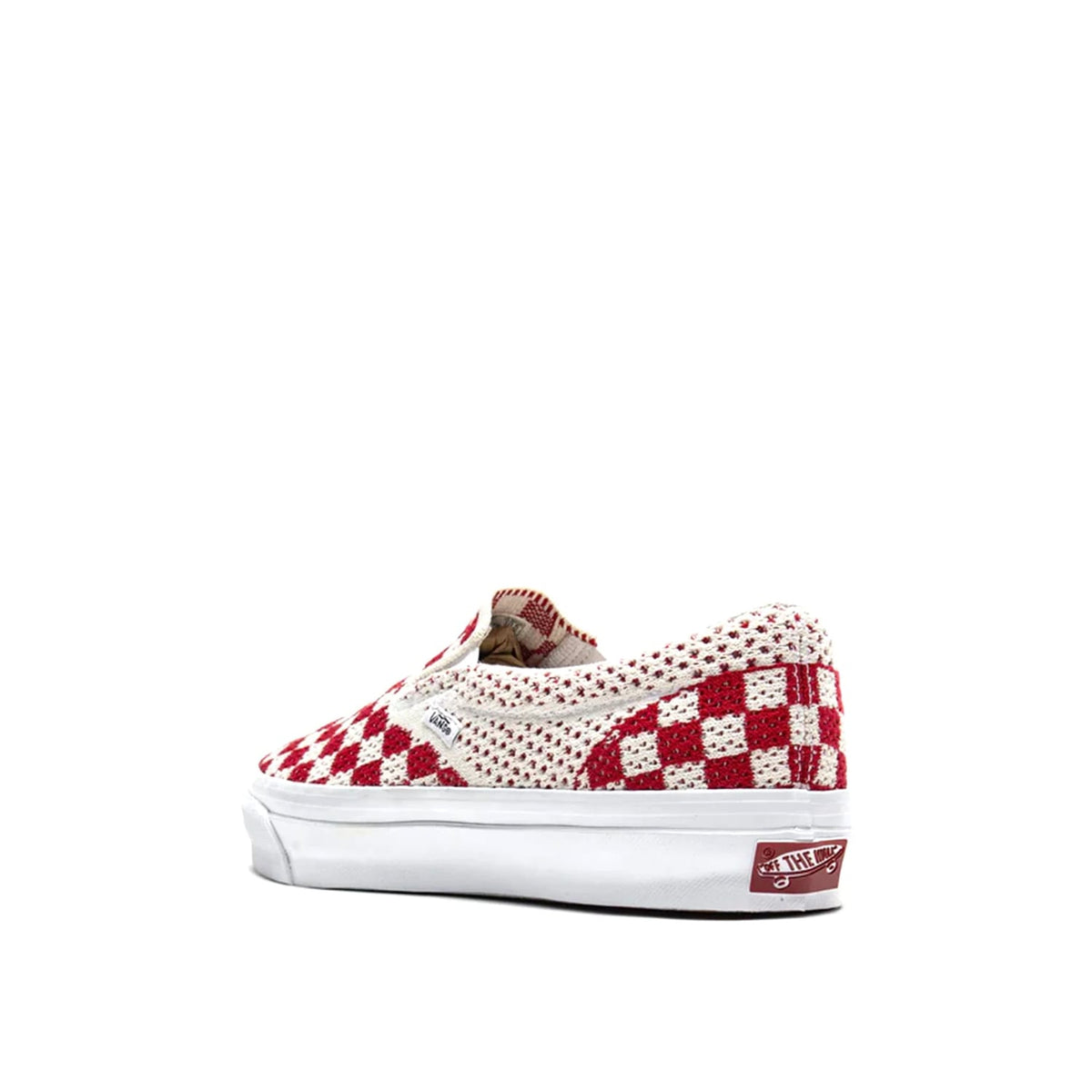 Vans Slip-On Reissue 98 LX Sneakers Checkerboard Red/ Marshmallow