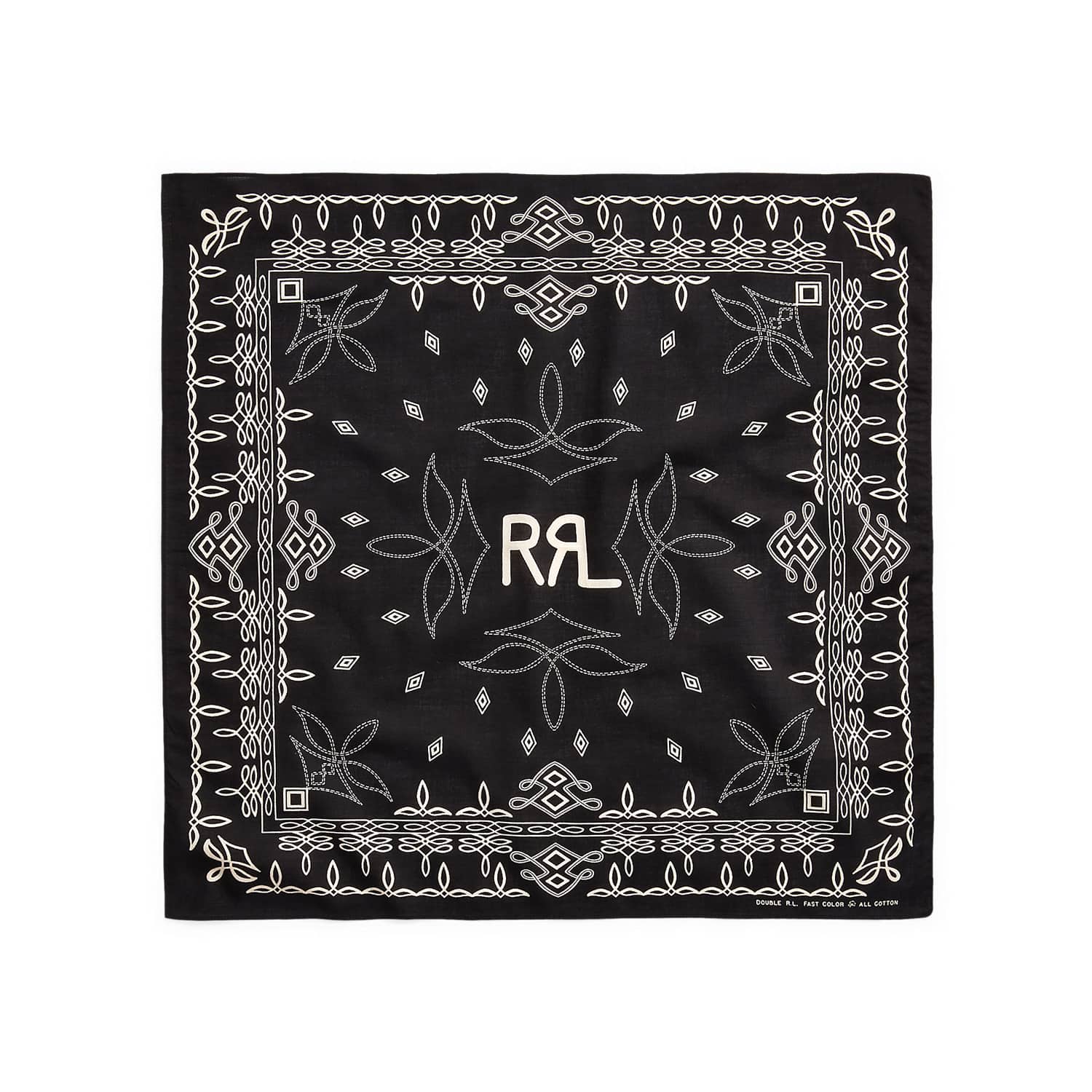 Logo Cotton Bandana Black/Cream